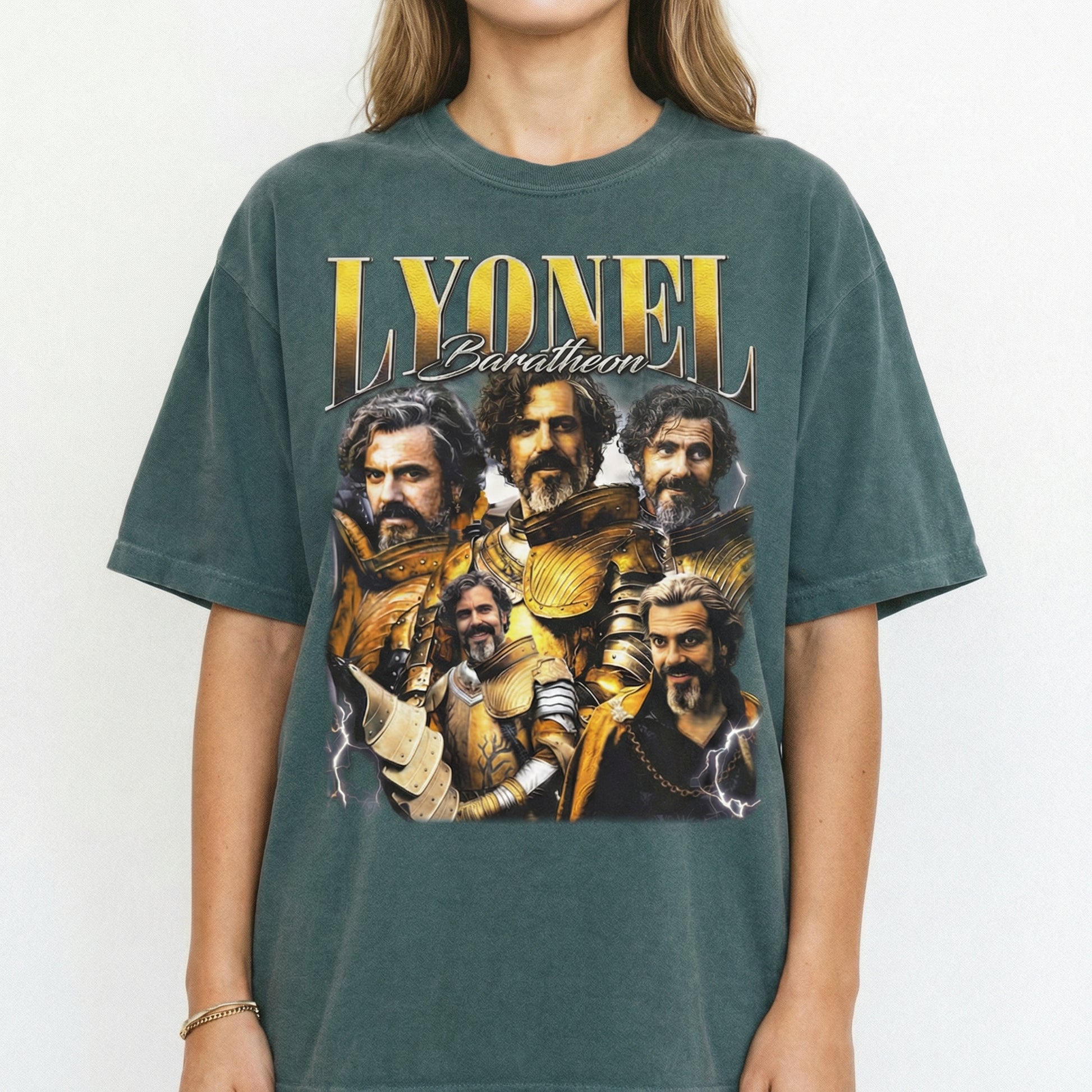 Vintage 90s Medieval Knight Lyonel Baratheon Graphic T-Shirt – Unisex Retro Fantasy Sweatshirt