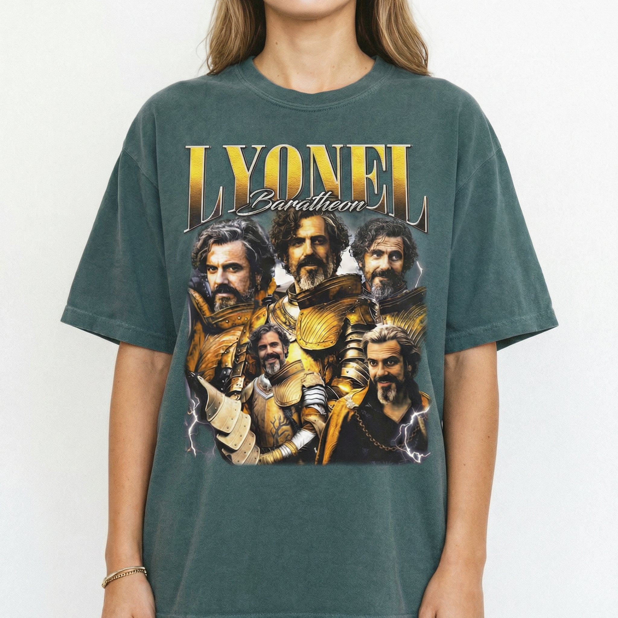 Vintage 90s Medieval Knight Lyonel Baratheon Graphic T-Shirt – Unisex Retro Fantasy Sweatshirt