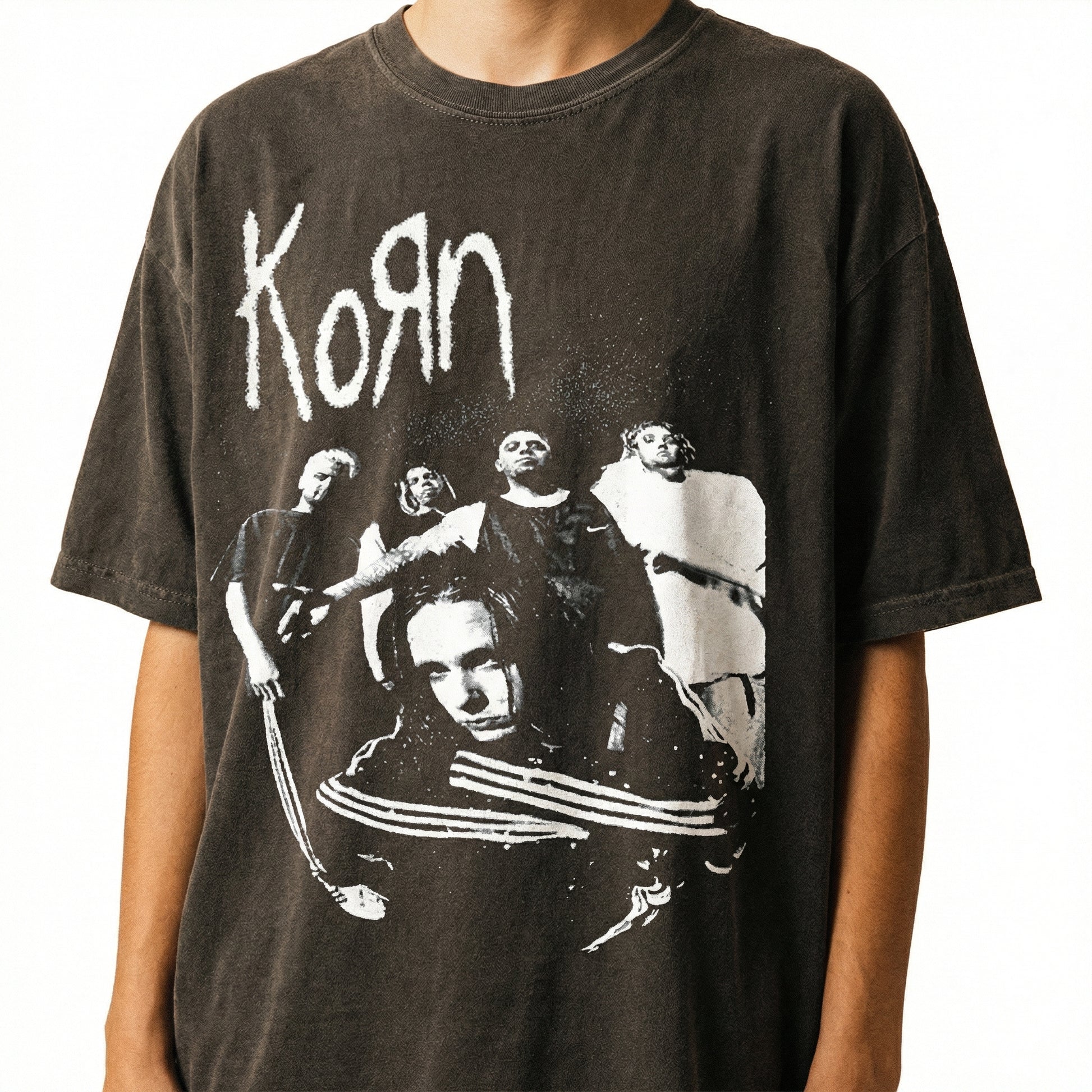 Vintage 90s Nu Metal Rock Graphic T-Shirt – Retro Grunge Band Style Tee