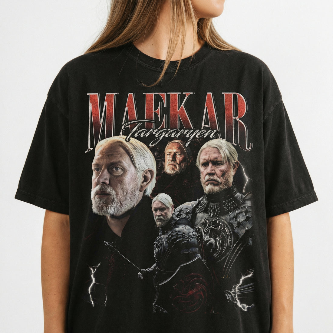 Vintage 90s Targaryen Fantasy Dragon Graphic T-Shirt – Unisex Retro Sweatshirt