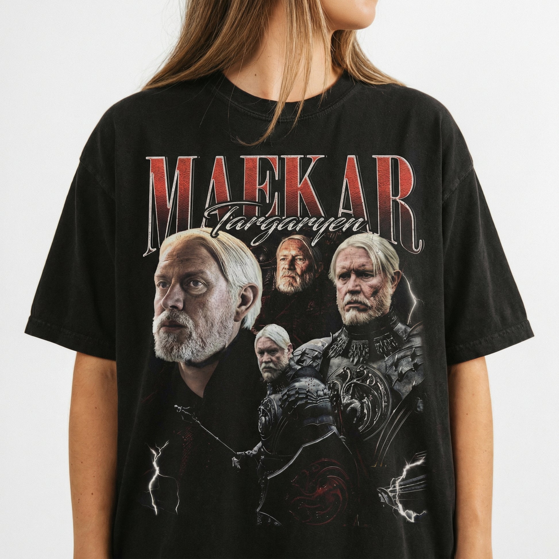 Vintage 90s Targaryen Fantasy Dragon Graphic T-Shirt – Unisex Retro Sweatshirt