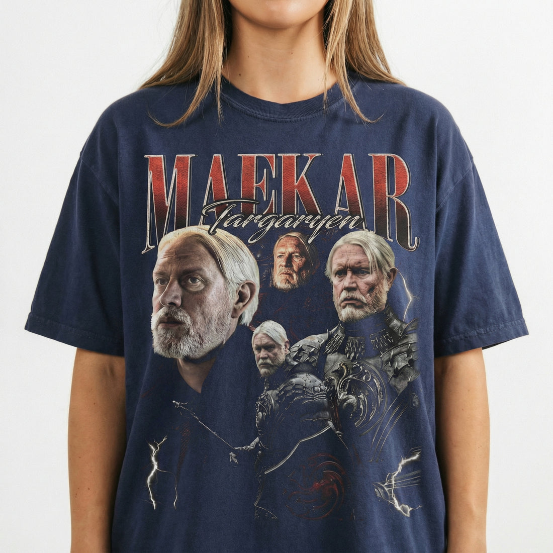 Vintage 90s Targaryen Fantasy Dragon Graphic T-Shirt – Unisex Retro Sweatshirt