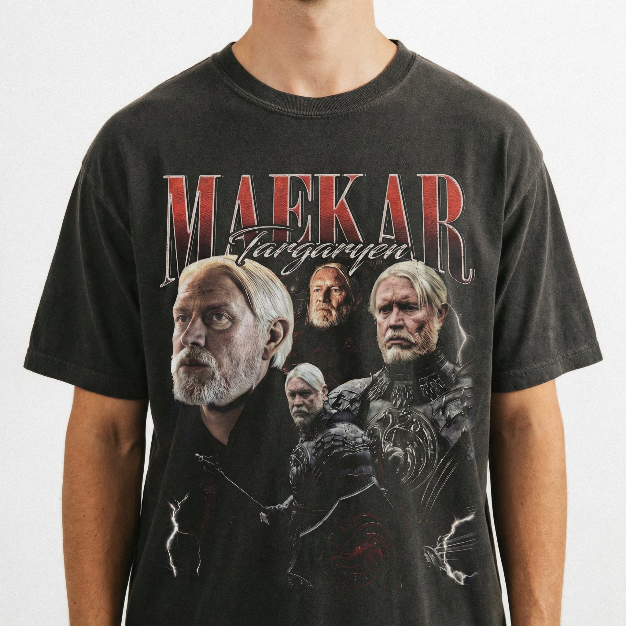 Vintage 90s Targaryen Fantasy Dragon Graphic T-Shirt – Unisex Retro Sweatshirt