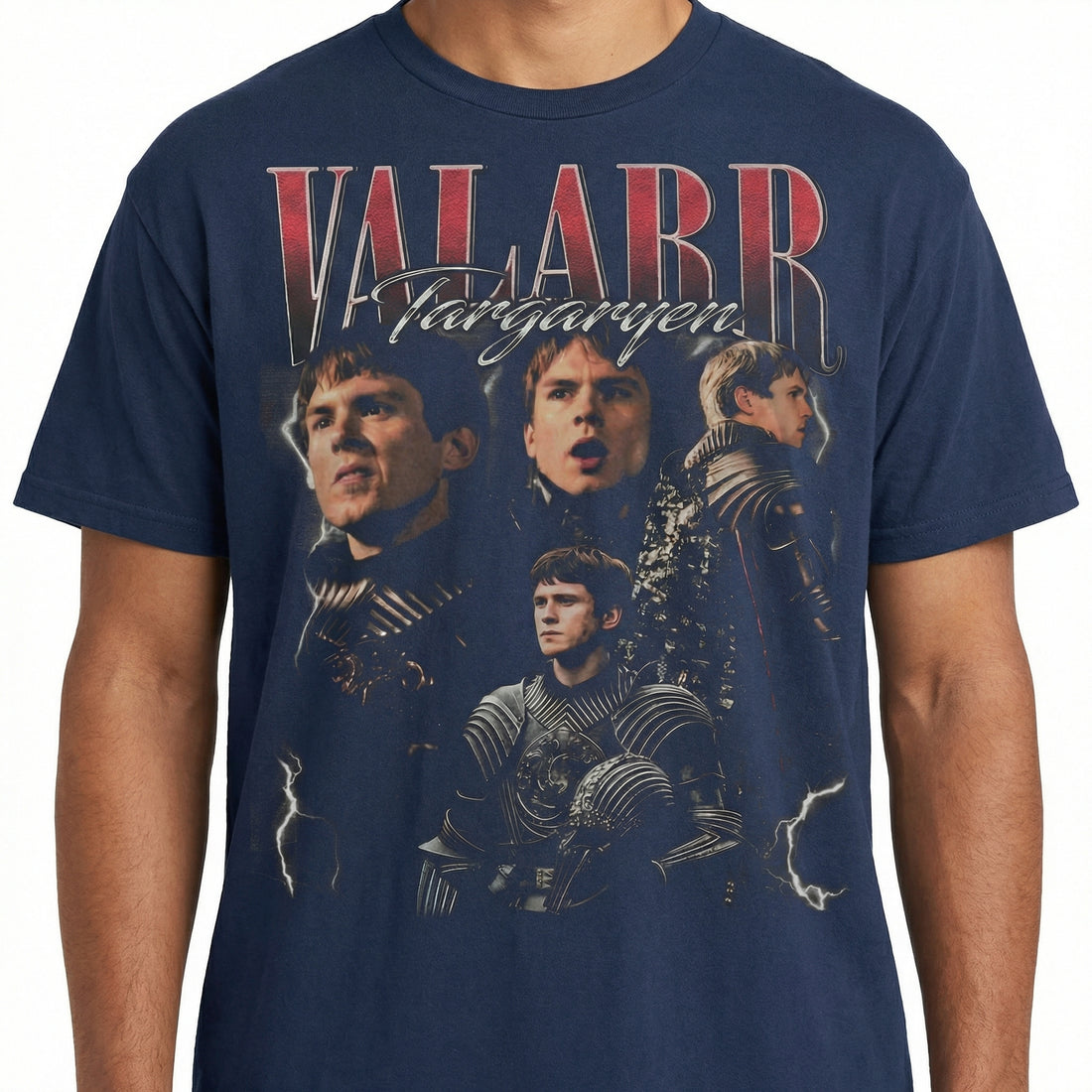 Vintage 90s Valarr Targaryen Dragon Knight Graphic T-Shirt – Unisex Retro Medieval Sweatshirt