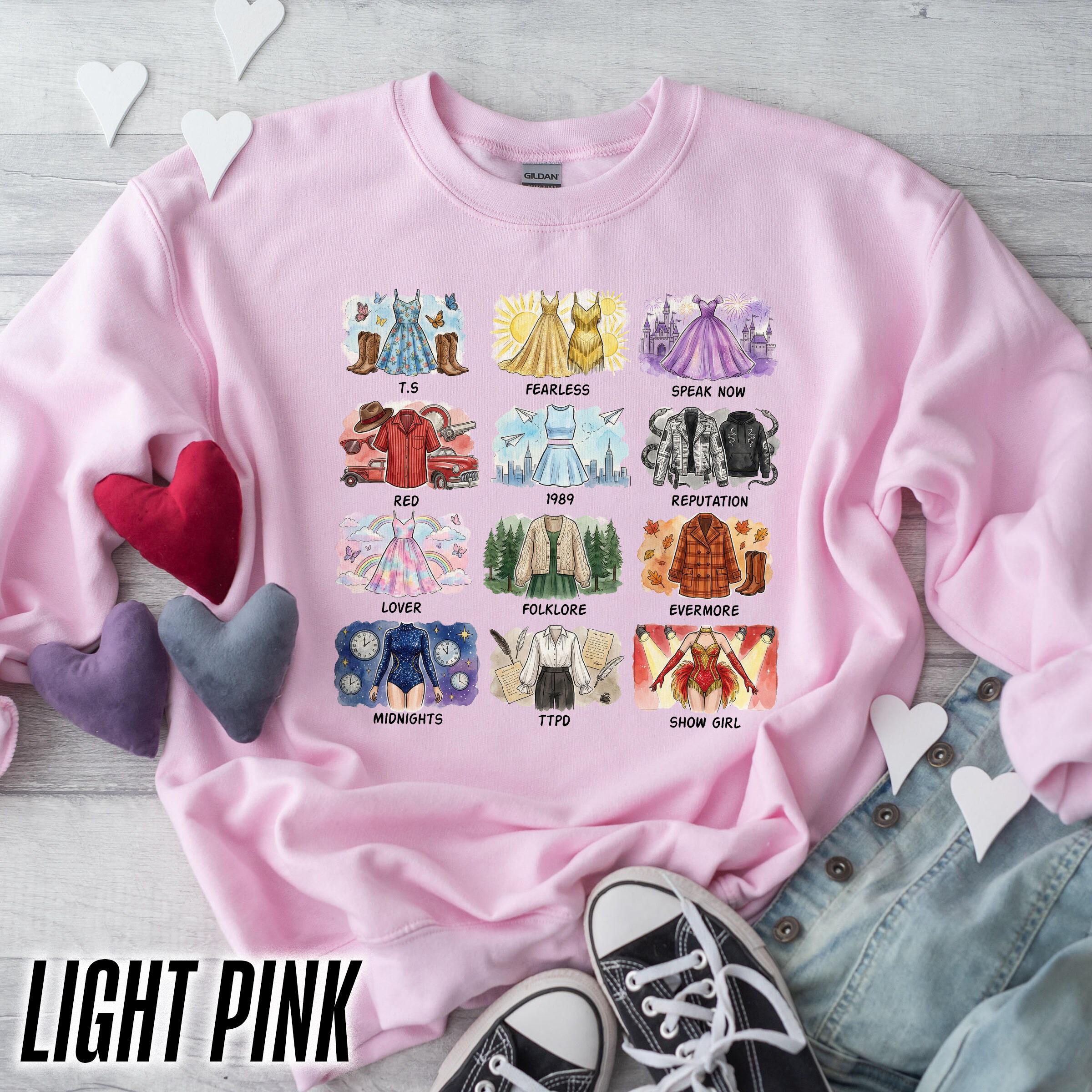 Vintage Albums Outfit Crewneck Sweatshirt – Trendy Country Music Lover Shirt