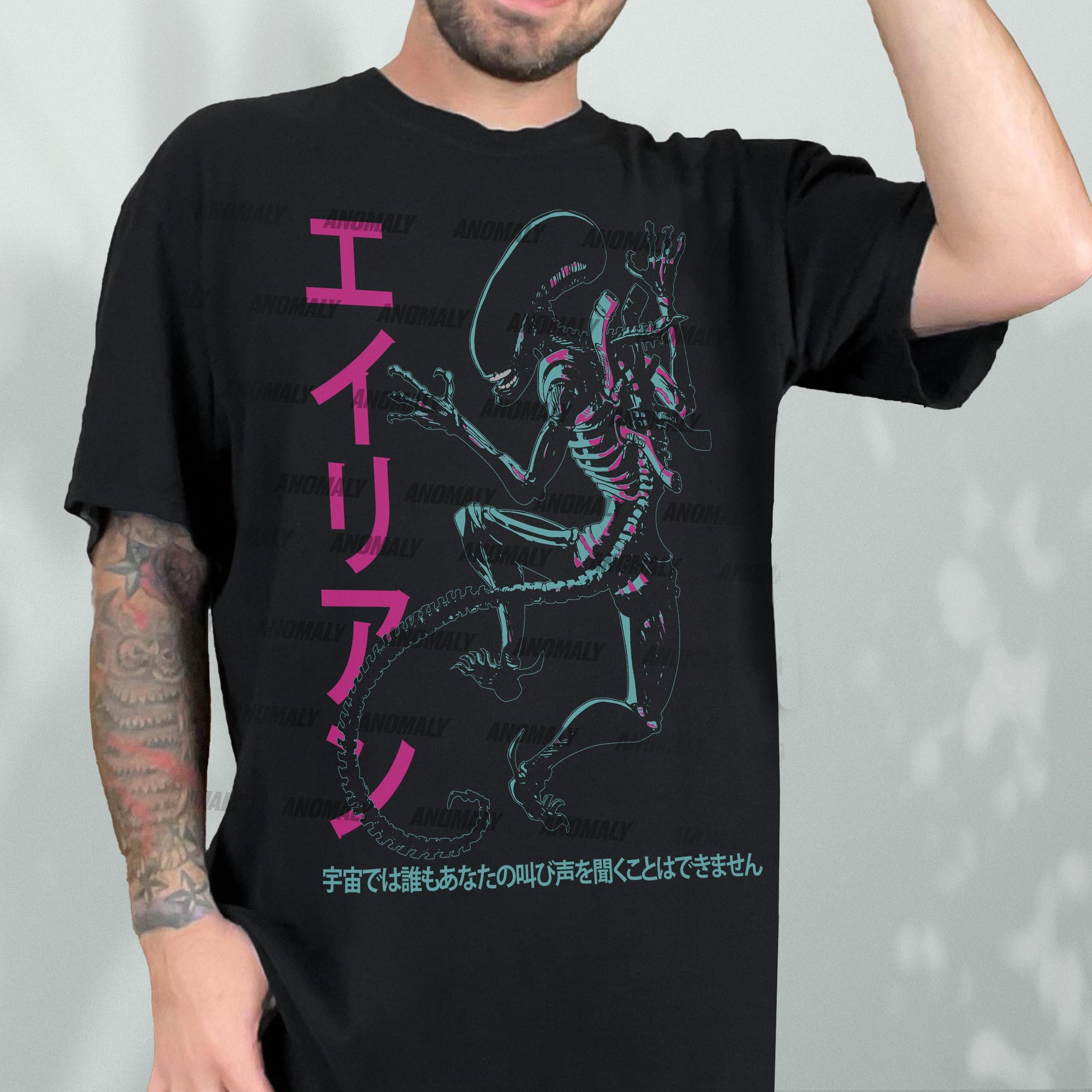 Vintage Alien T-Shirt – Retro Japanese Xenomorph Graphic Tee