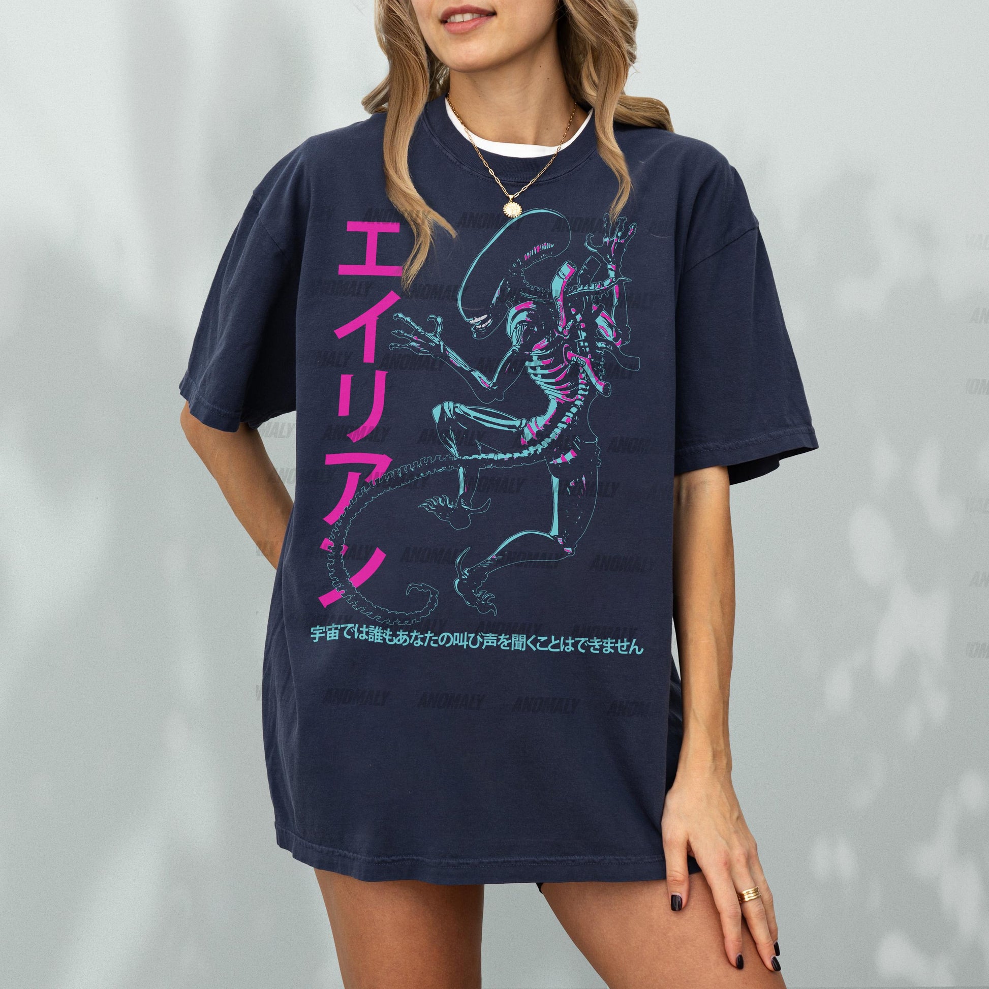 Vintage Alien T-Shirt – Retro Japanese Xenomorph Graphic Tee