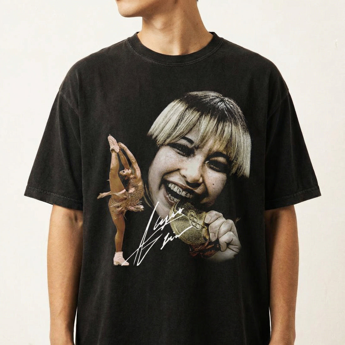 Vintage Alysa Liu Ice Skater T-Shirt – 90s Style Figure Skating Graphic Tee