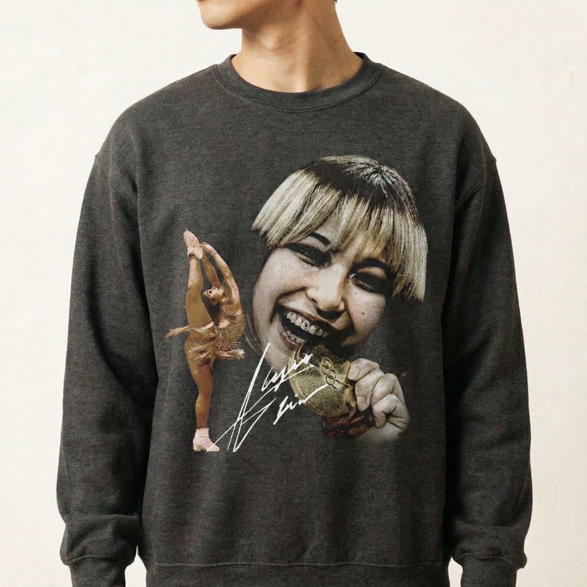 Vintage Alysa Liu Ice Skater T-Shirt – 90s Style Figure Skating Graphic Tee