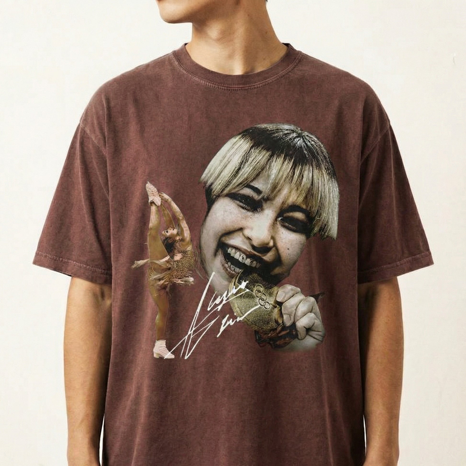 Vintage Alysa Liu Ice Skater T-Shirt – 90s Style Figure Skating Graphic Tee