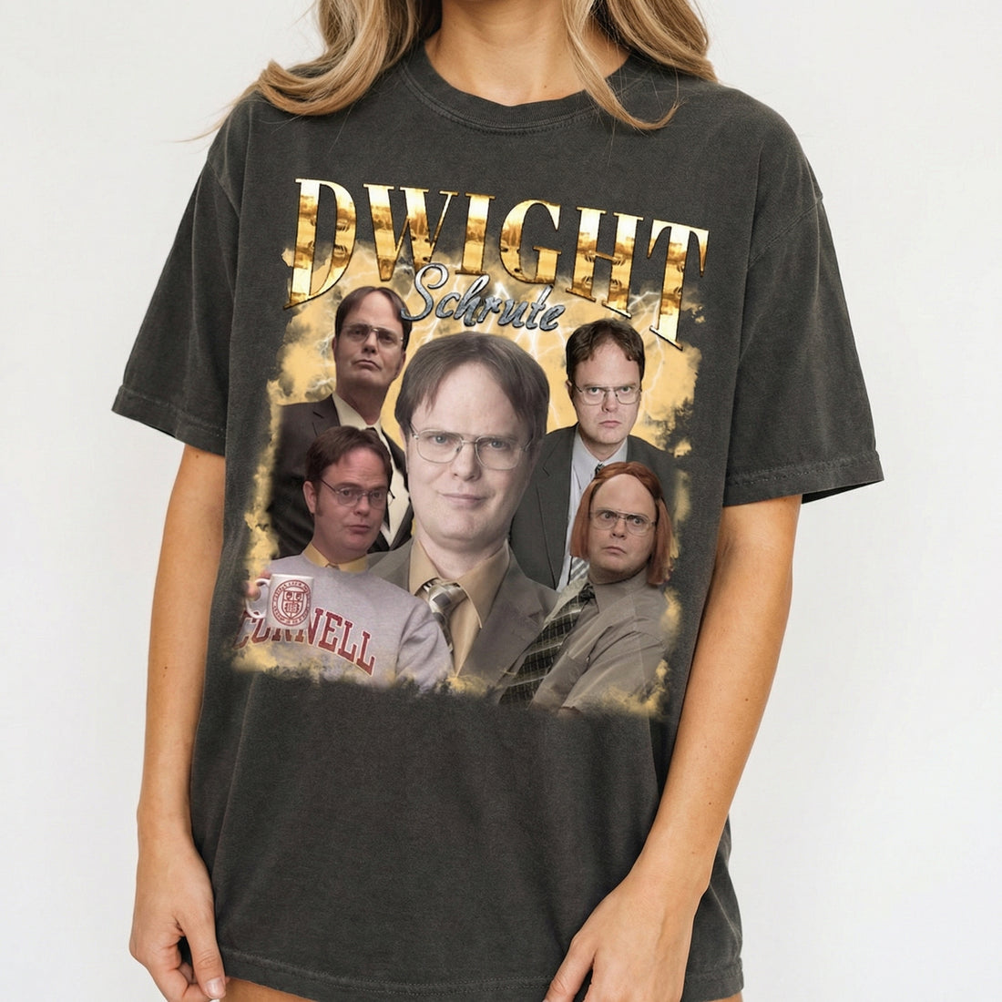 Vintage Beet Farm Manager Dwight Schrute Inspired Graphic T-Shirt – Retro Workplace Humor Tee