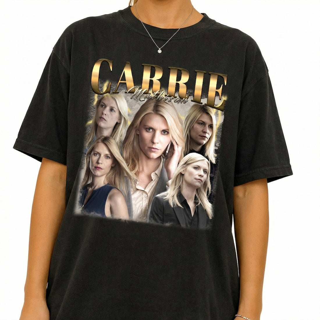 Vintage Carrie Mathison Intelligence Agent Inspired Graphic T-Shirt – Retro Spy Fan Gift