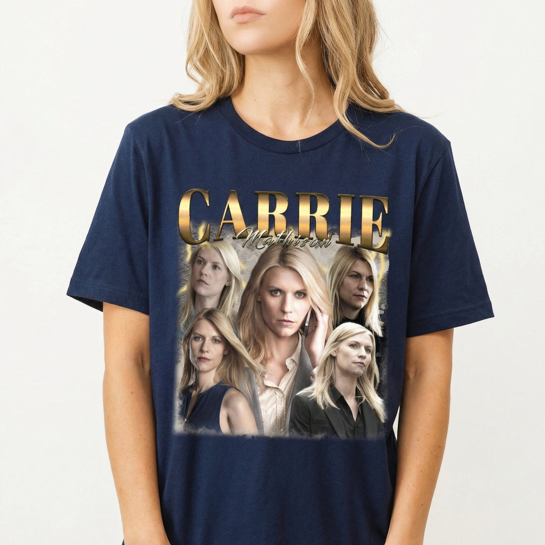 Vintage Carrie Mathison Intelligence Agent Inspired Graphic T-Shirt – Retro Spy Fan Gift