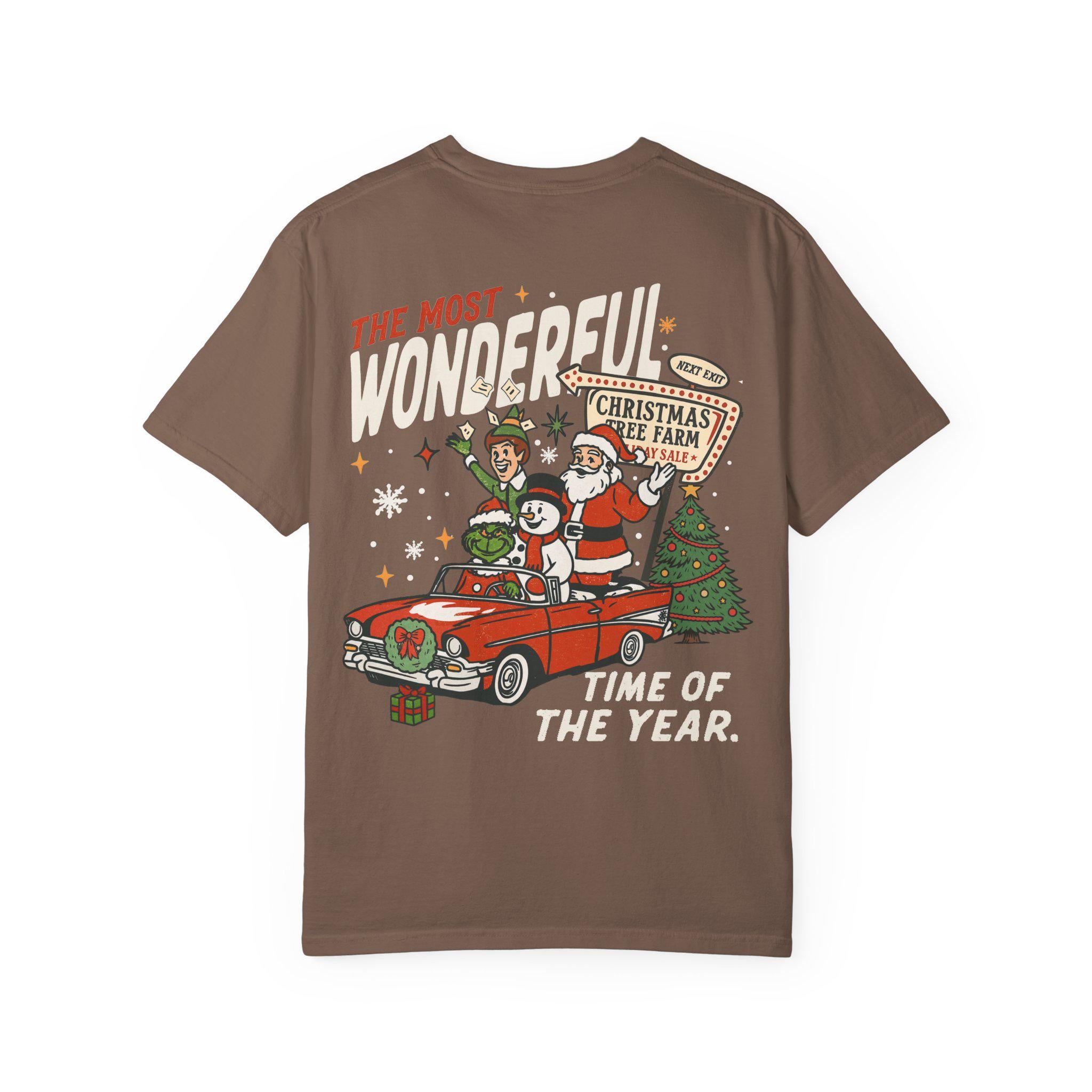 Vintage Christmas Characters T-Shirt Retro Santa Shirt Funny Holiday Movie Tee Most Wonderful Time Shirt
