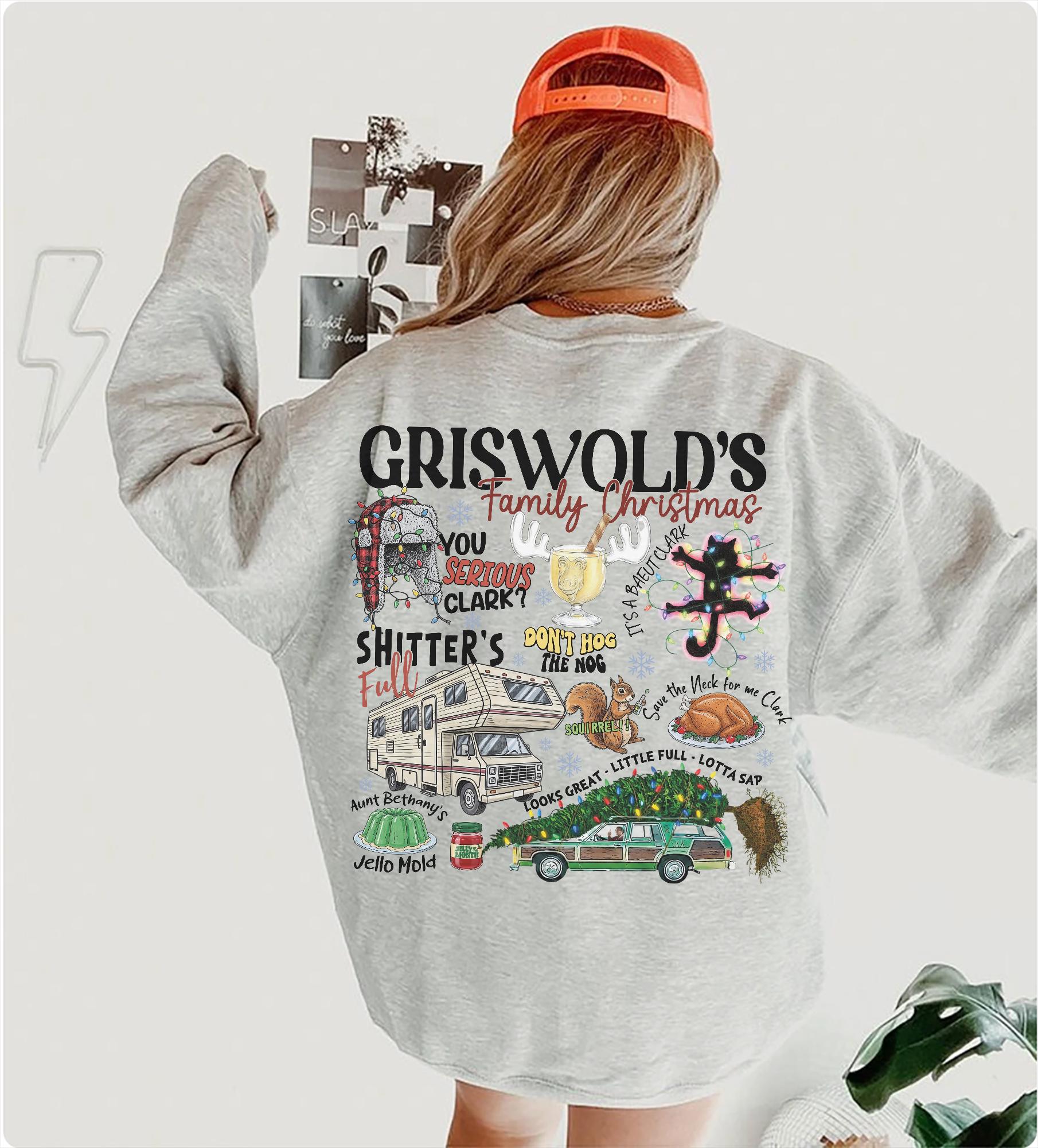 Vintage Christmas Vacation Movie Sweatshirt Funny Griswold Co Sweater Holiday Tree Pullover