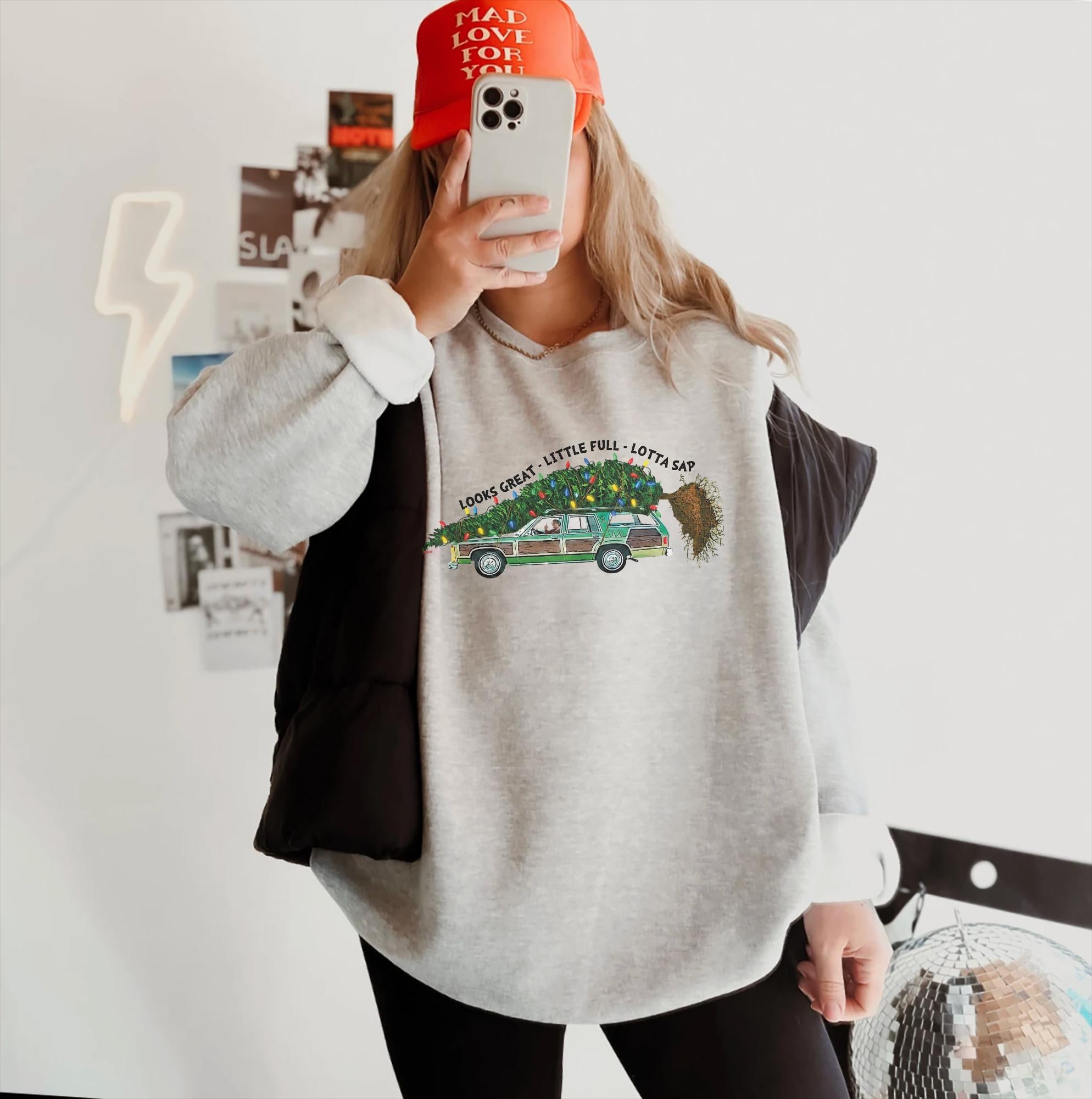 Vintage Christmas Vacation Movie Sweatshirt Funny Griswold Co Sweater Holiday Tree Pullover