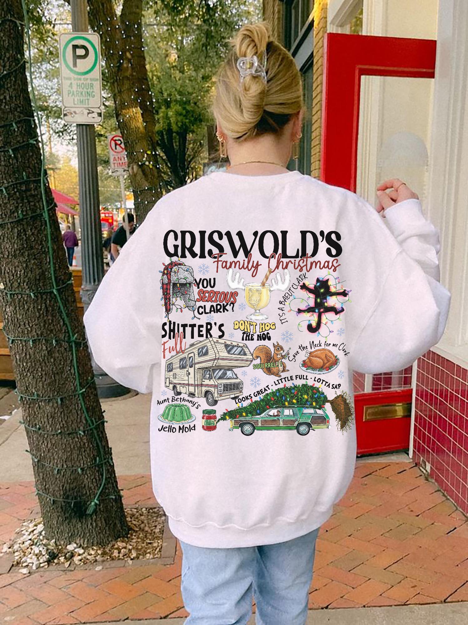Vintage Christmas Vacation Movie Sweatshirt Funny Griswold Co Sweater Holiday Tree Pullover