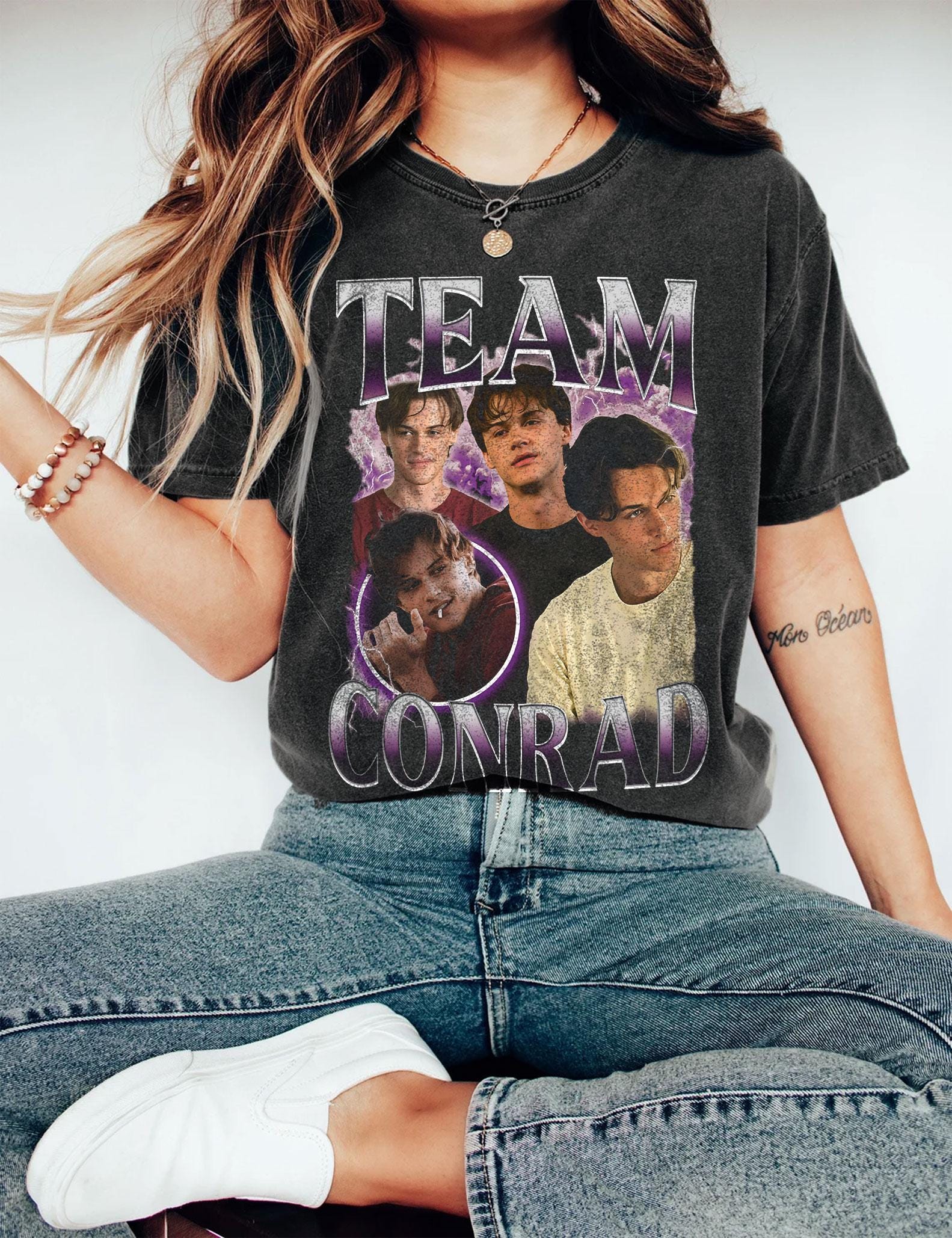 Vintage Conrad Fisher Shirt – Girl’s Dinner Tee – Team Conrad Retro Top – Summer Romance Shirt