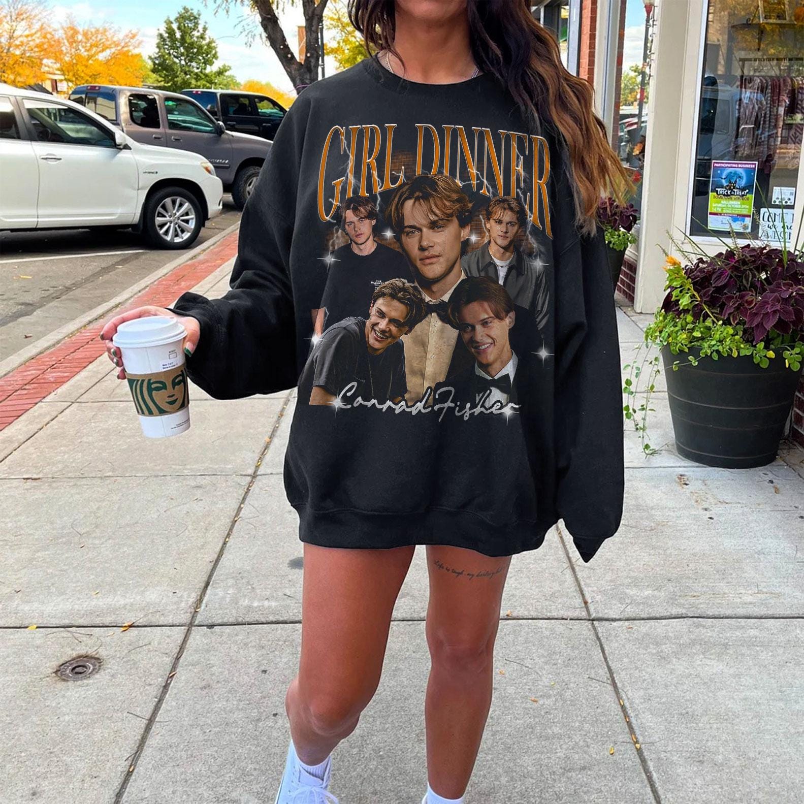 Vintage Conrad Fisher Girl’s Dinner Shirt – Team Conrad Tee – Retro Summer Romance Shirt