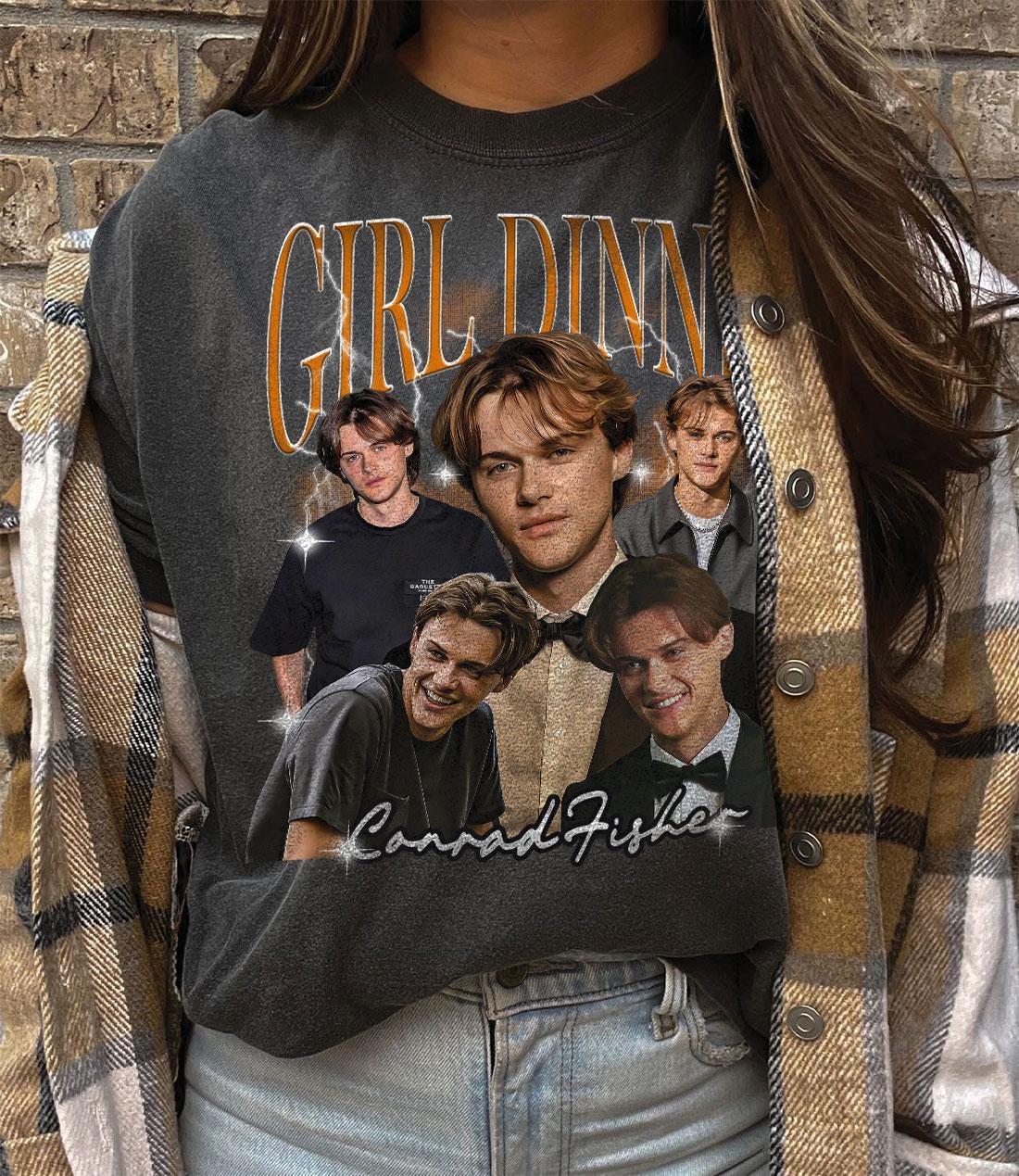 Vintage Conrad Fisher Girl’s Dinner Shirt – Team Conrad Tee – Retro Summer Romance Shirt