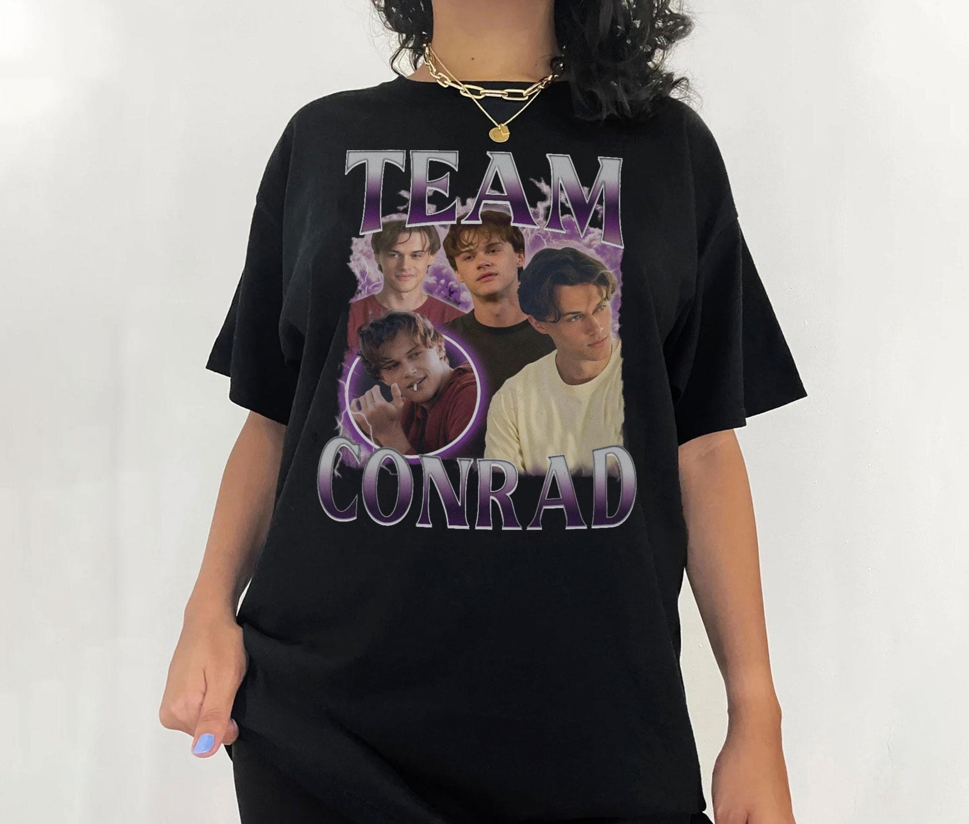 Vintage Conrad Fisher Shirt – Girl’s Dinner Tee – Team Conrad Retro Top – Summer Romance Shirt