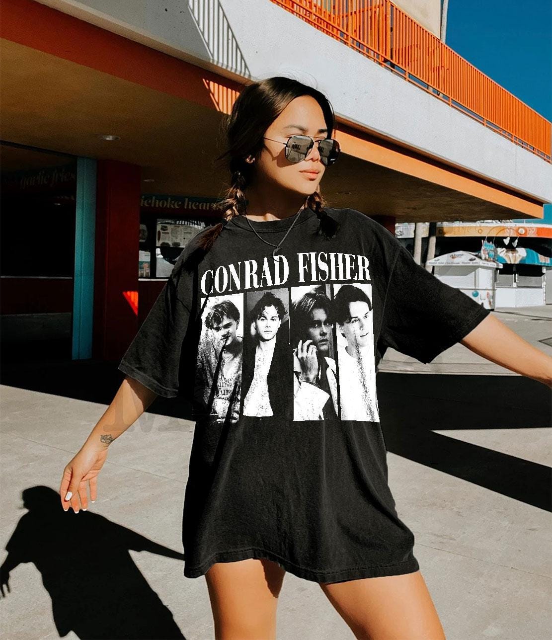 Vintage Conrad Fisher Shirt – Retro Team Conrad Tee – Summer Romance Graphic – Girl’s Dinner Top