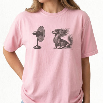 Vintage Dachshund Windy Dog T-Shirt – Funny Wiener Dog Graphic Tee
