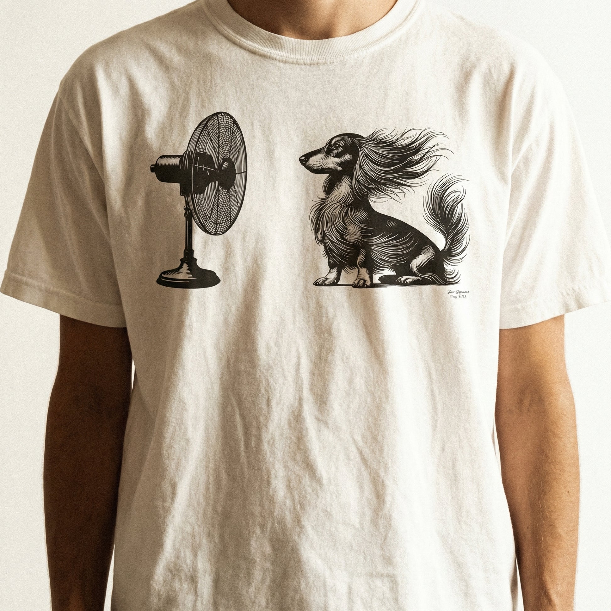 Vintage Dachshund Windy Dog T-Shirt – Funny Wiener Dog Graphic Tee