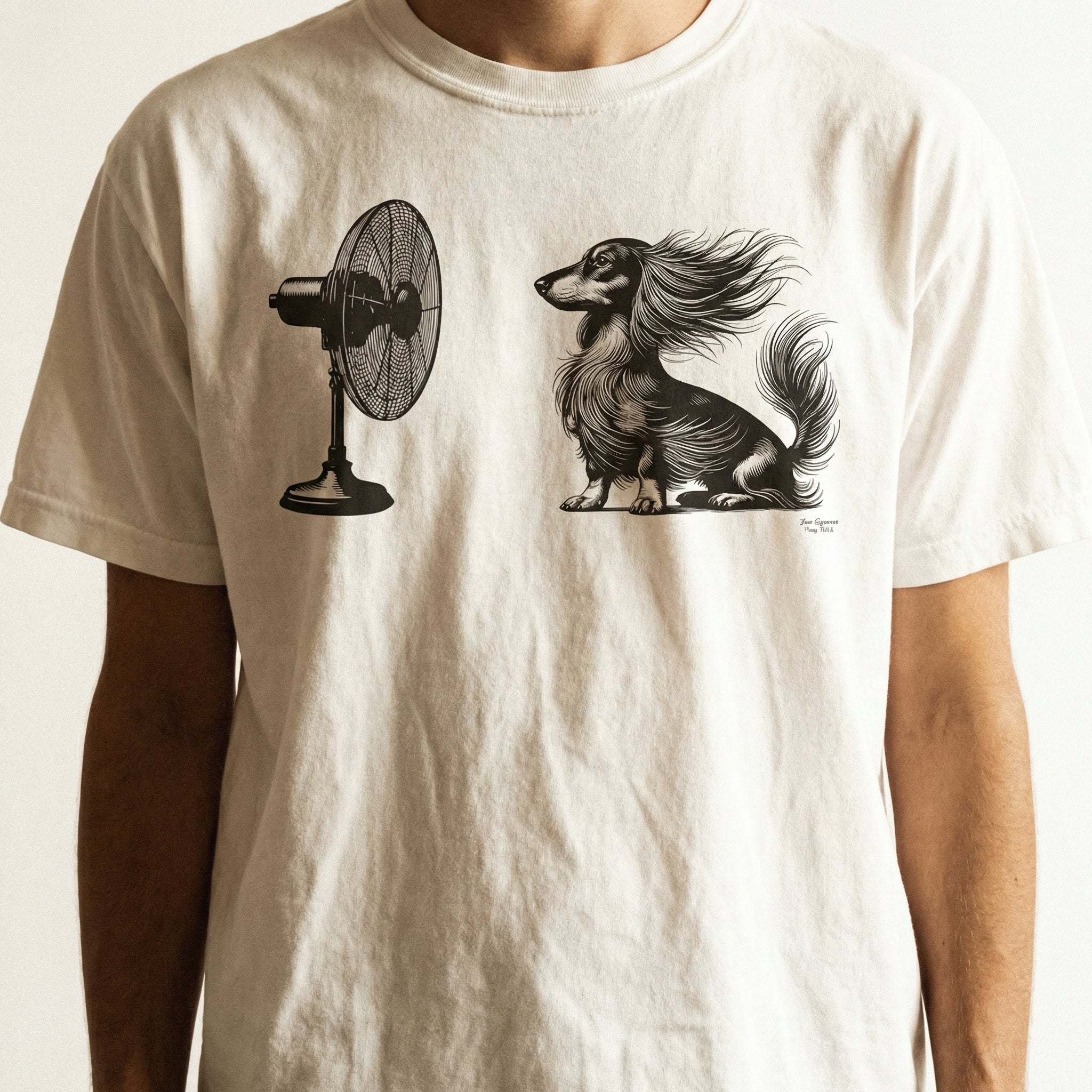 Vintage Dachshund Windy Dog T-Shirt – Funny Wiener Dog Graphic Tee