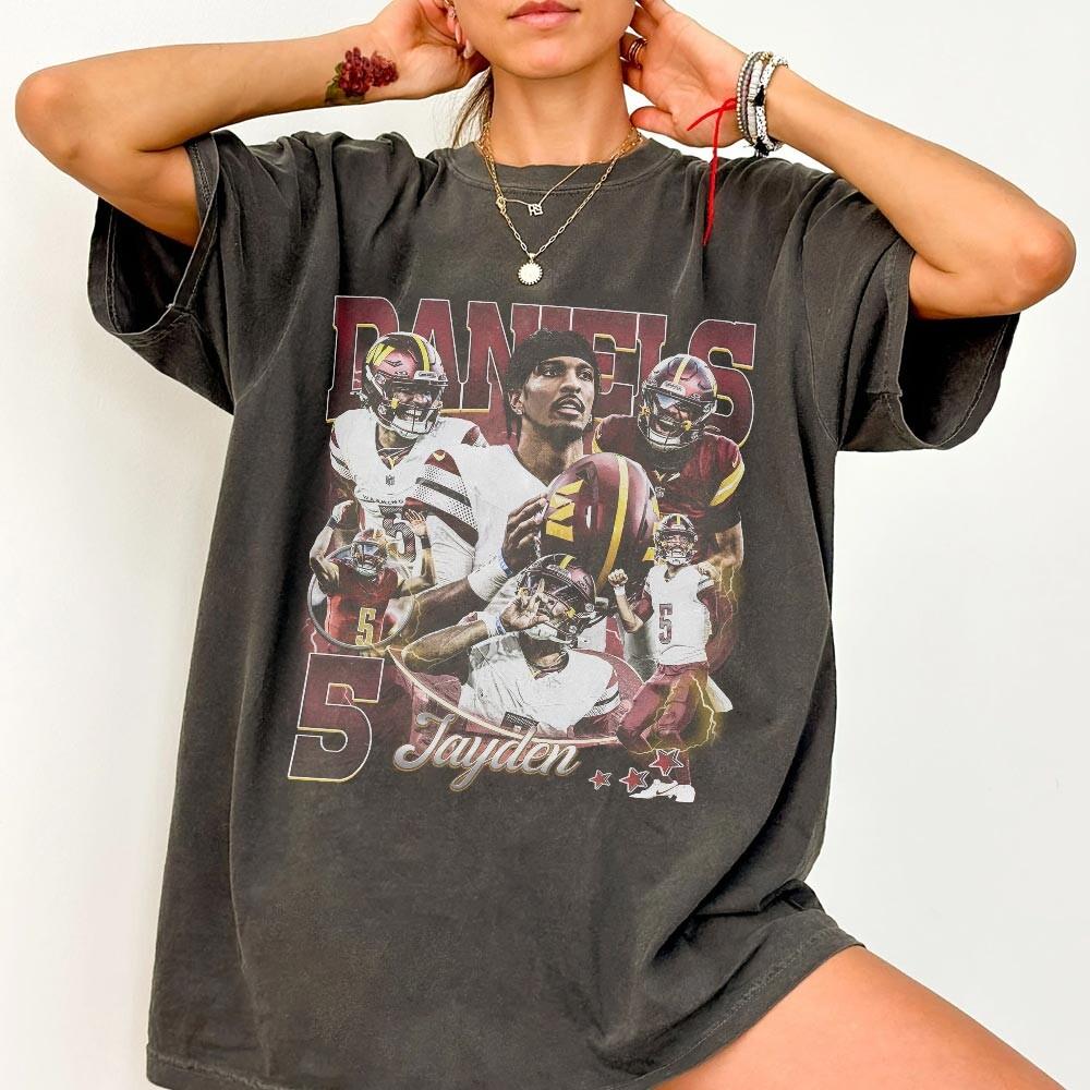 Daniel Vintage Bootleg 90s Football T-Shirt – Washington Retro Game Day Fan Tee