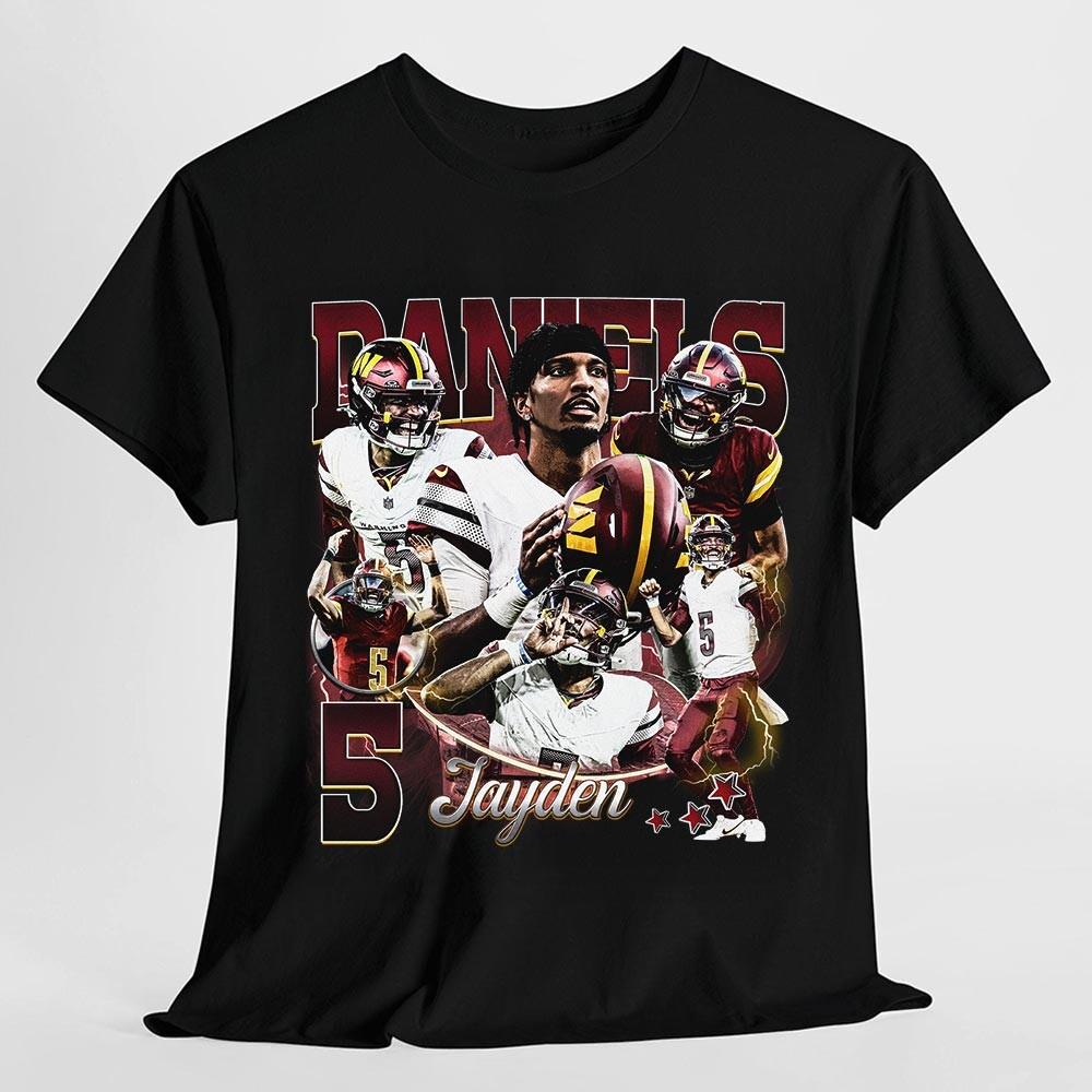 Daniel Vintage Bootleg 90s Football T-Shirt – Washington Retro Game Day Fan Tee