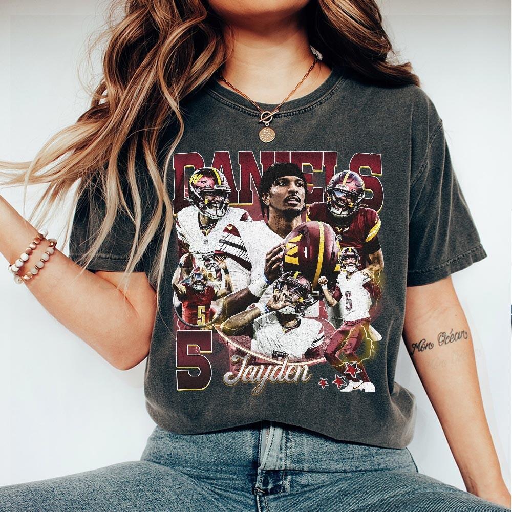Daniel Vintage Bootleg 90s Football T-Shirt – Washington Retro Game Day Fan Tee