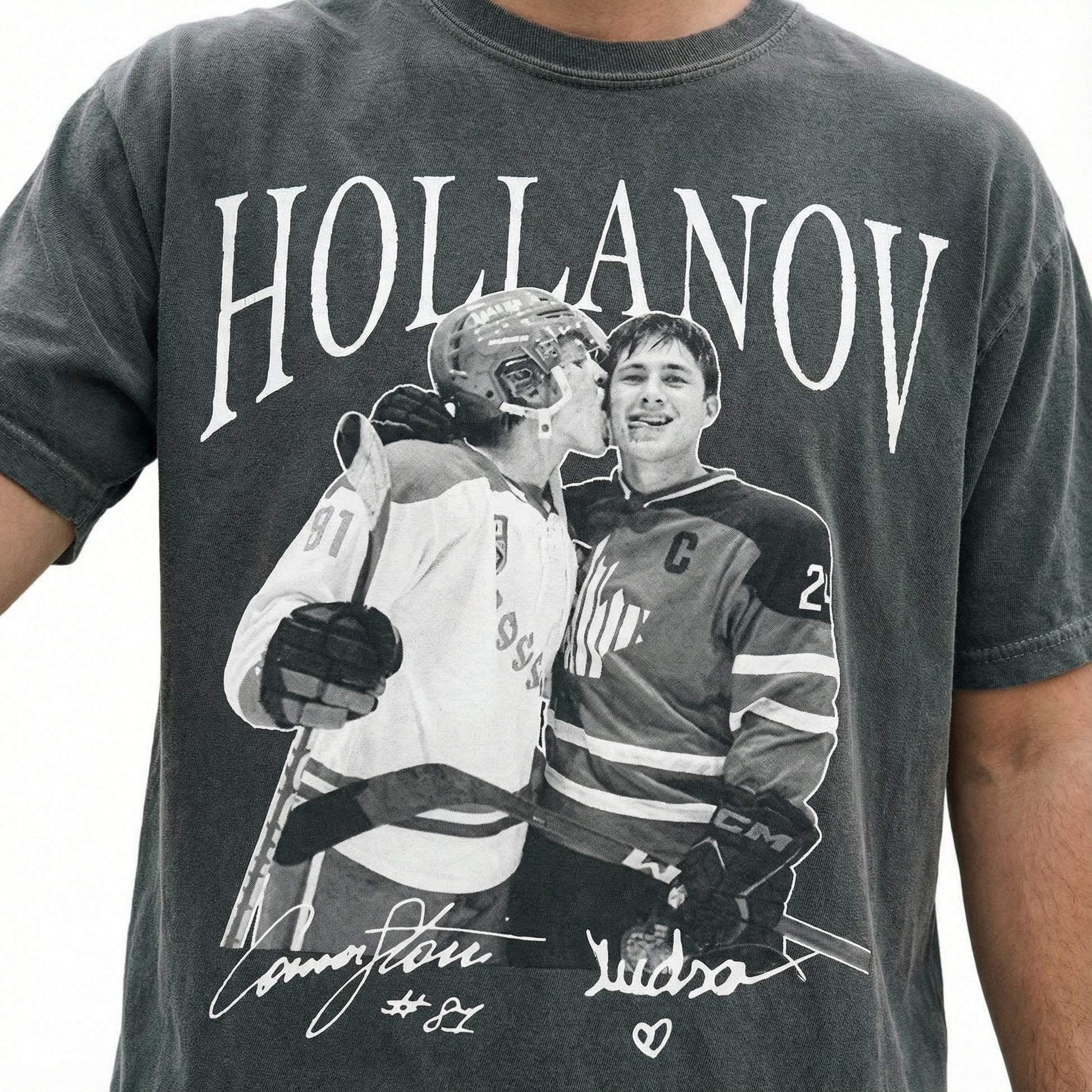 Vintage Drama Hudson x Connor Aesthetic Graphic T-Shirt – Retro Fandom Inspired Tee