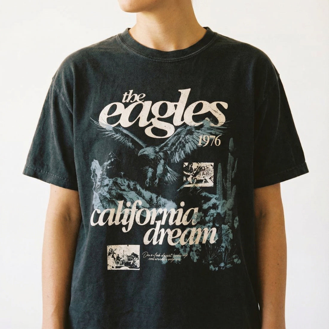 Vintage Eagle Graphic Tee – Aesthetic Retro Screenprint T-Shirt
