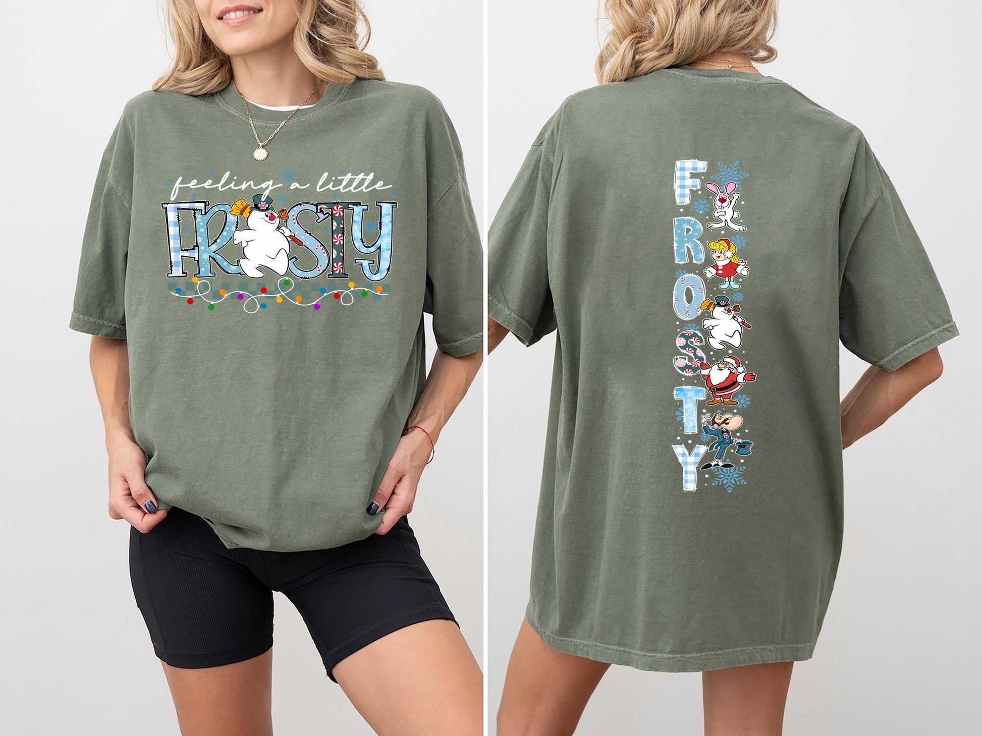 Vintage Frosty the Snowman Sweatshirt Retro Christmas Snowman Shirt Cute Holiday Crewneck Pullover