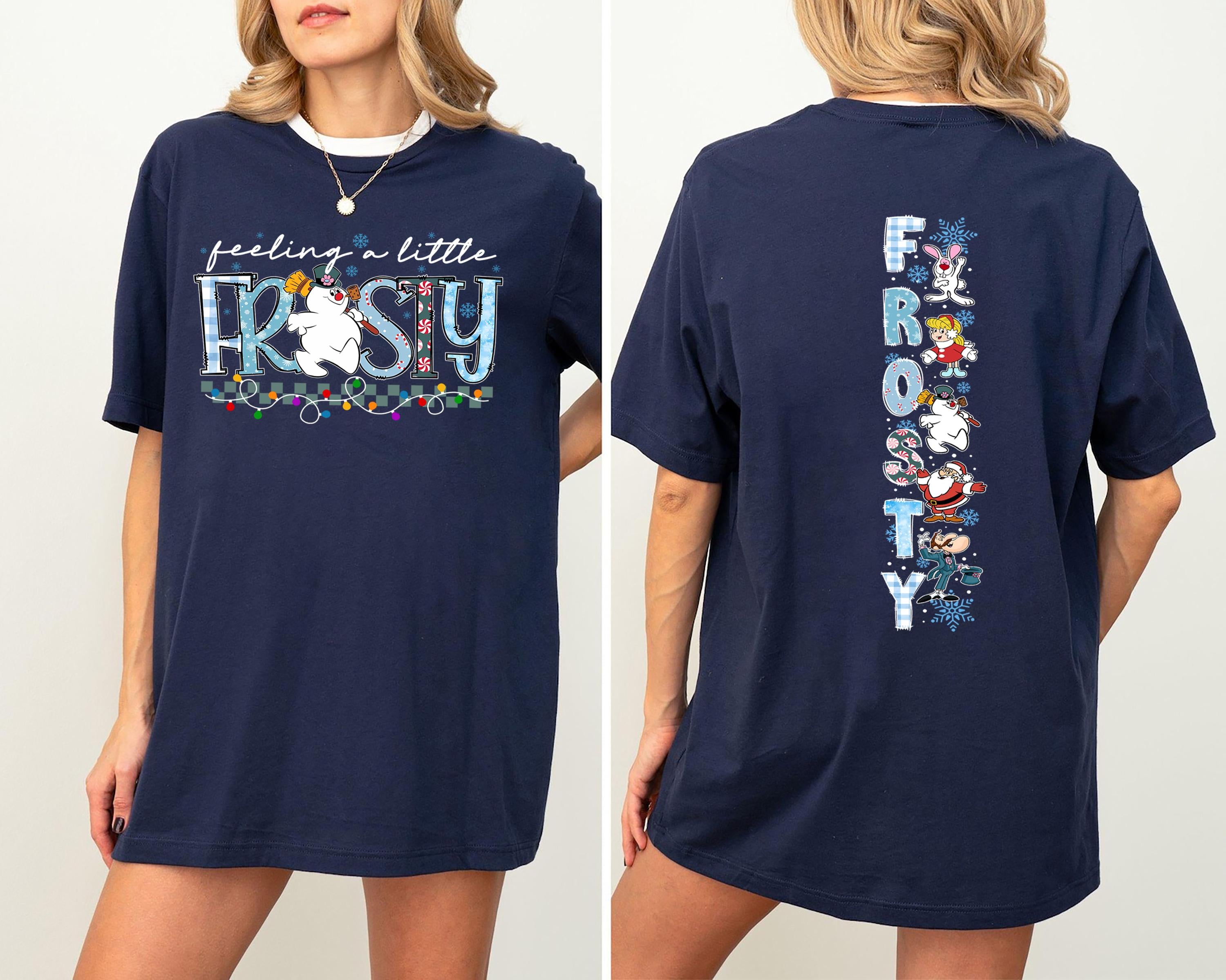 Vintage Frosty the Snowman Sweatshirt Retro Christmas Snowman Shirt Cute Holiday Crewneck Pullover