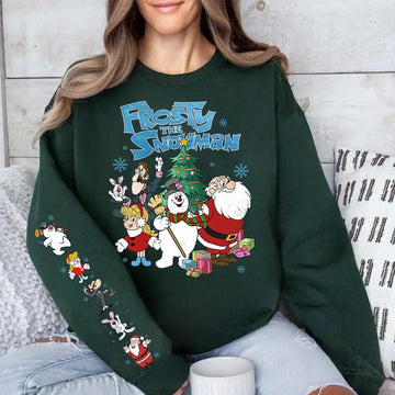 Vintage Frosty the Snowman Sweatshirt Retro Christmas Movie Shirt Holiday Pullover