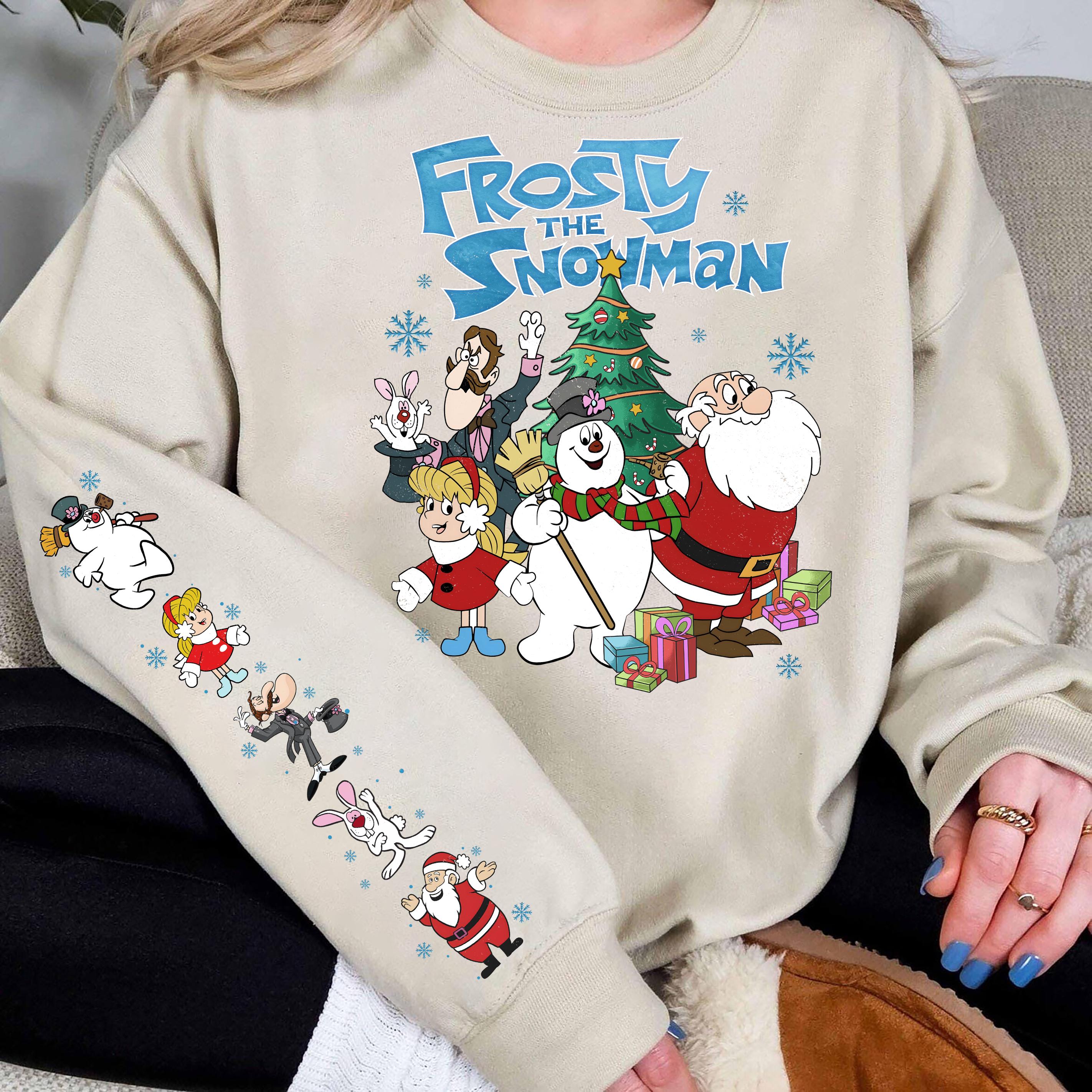 Vintage Frosty the Snowman Sweatshirt Retro Christmas Movie Shirt Holiday Pullover