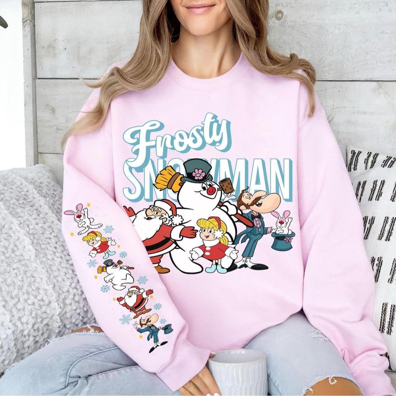 Vintage Frosty the Snowman Sweatshirt Retro Christmas Movie Shirt Holiday Crewneck