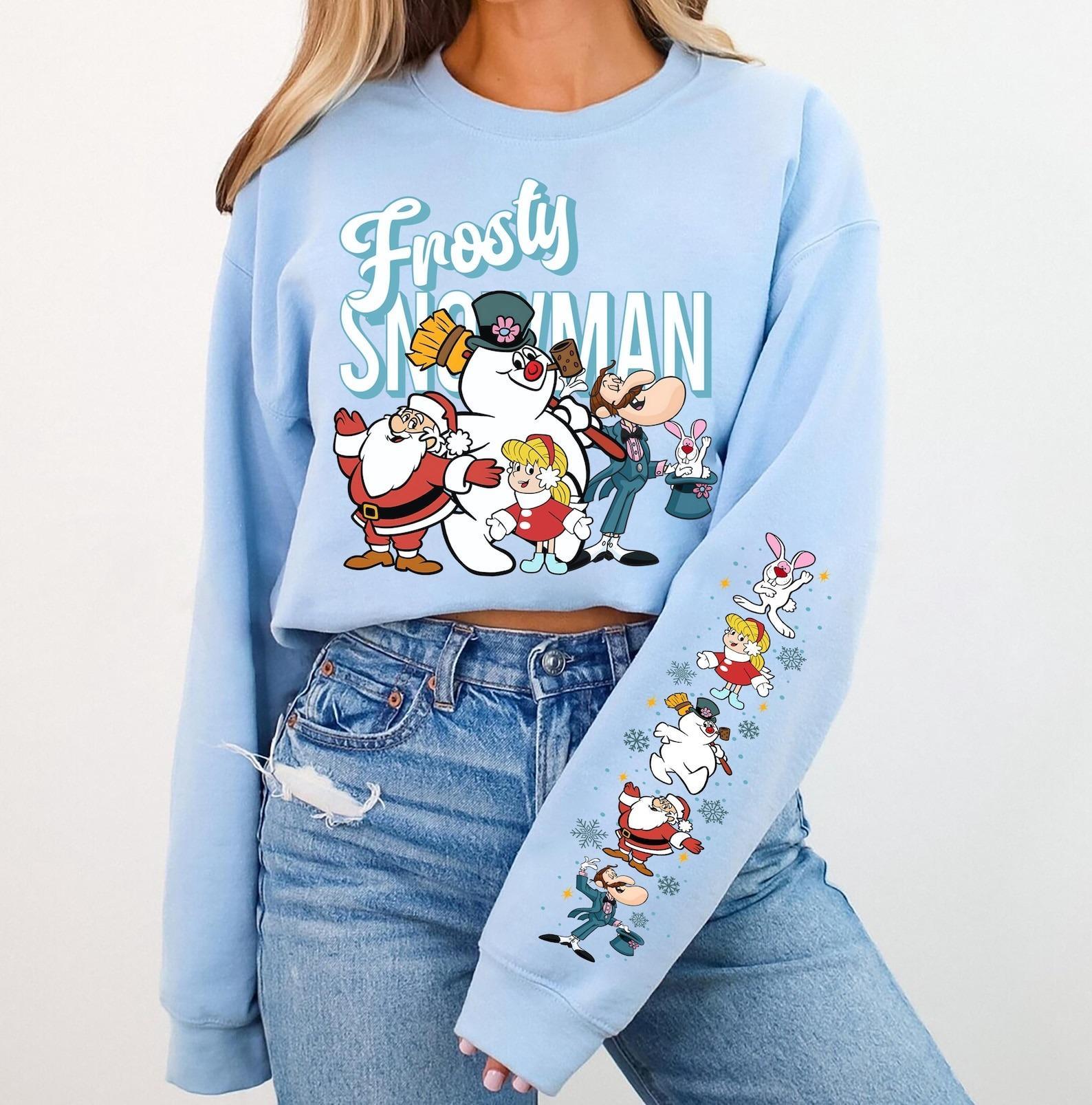 Vintage Frosty the Snowman Sweatshirt Retro Christmas Movie Shirt Holiday Crewneck
