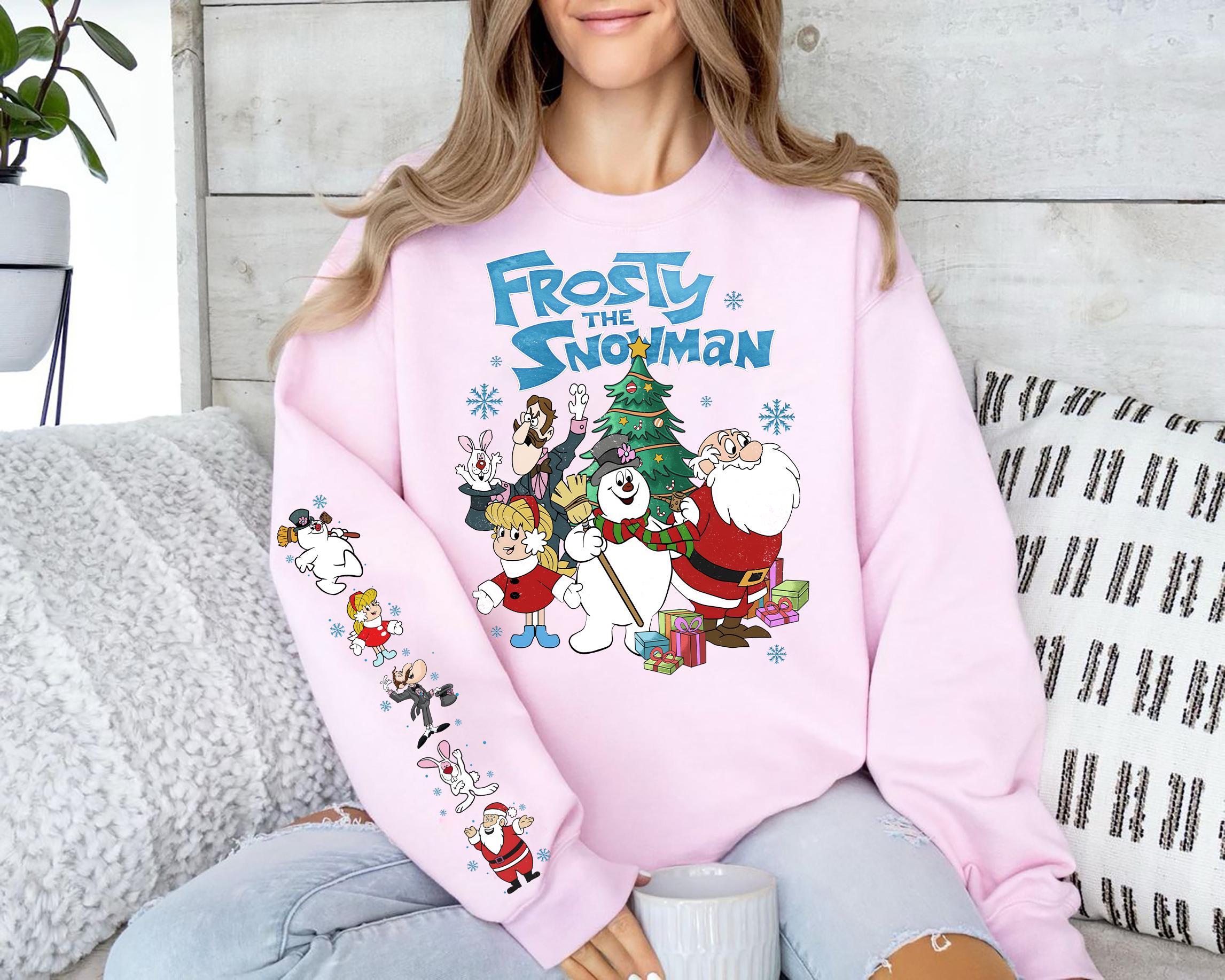Vintage Frosty the Snowman Sweatshirt Retro Christmas Movie Shirt Holiday Pullover