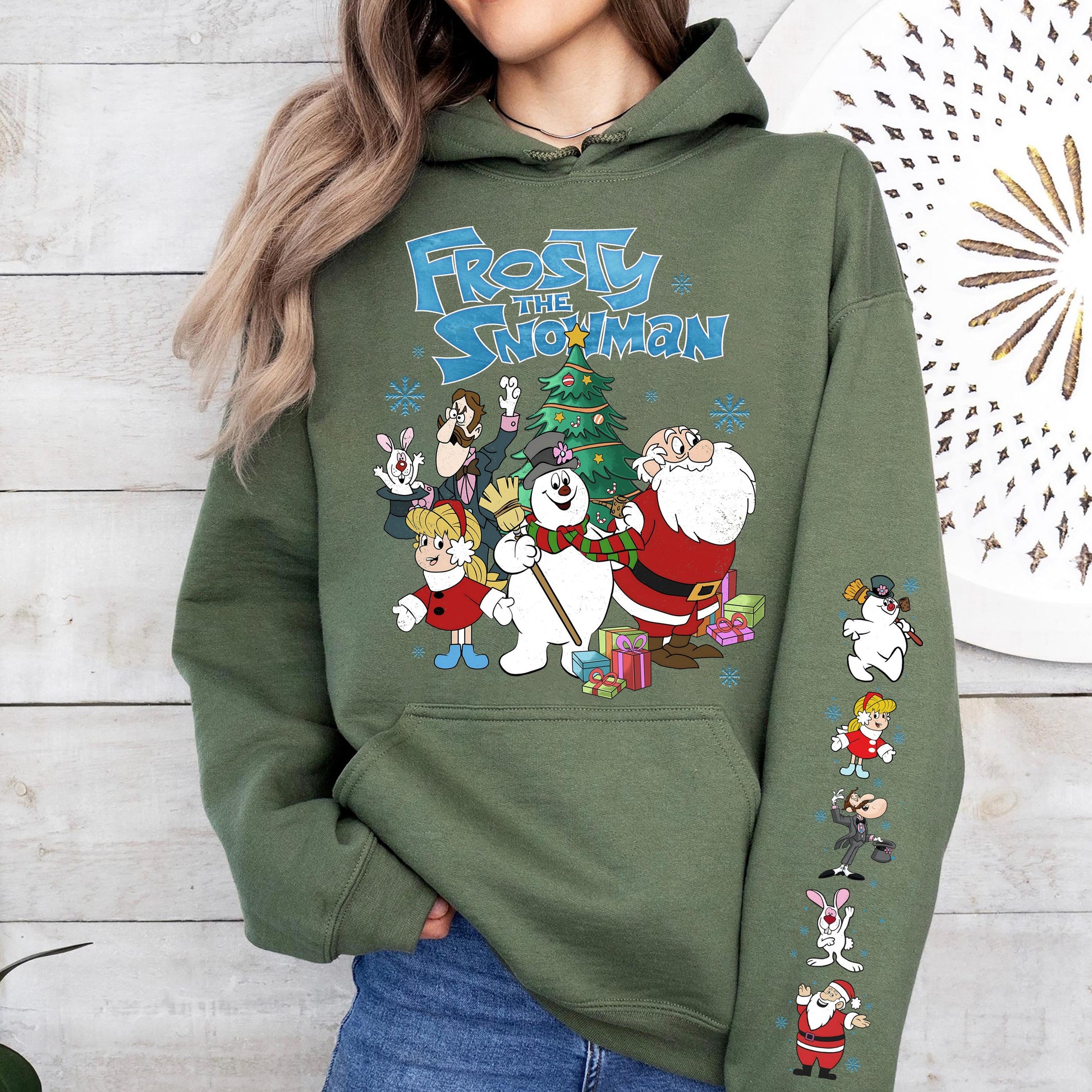 Vintage Frosty the Snowman Sweatshirt Retro Christmas Movie Shirt Holiday Pullover