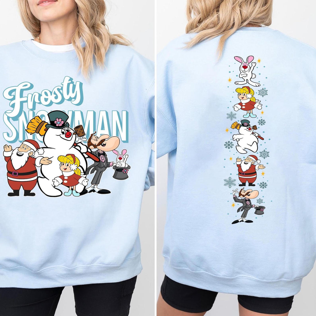 Vintage Frosty the Snowman Sweatshirt Retro Christmas Movie Shirt Funny Xmas Gift Crewneck