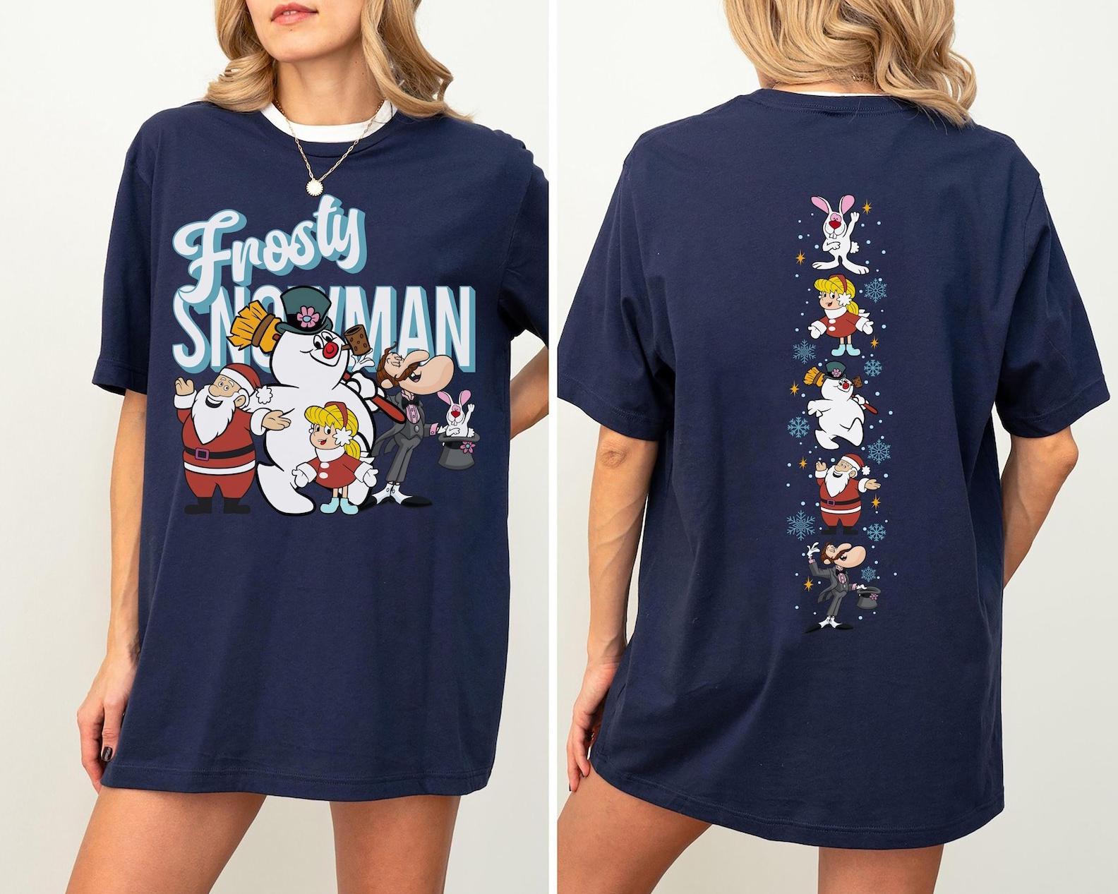 Vintage Frosty the Snowman Sweatshirt Retro Christmas Movie Shirt Funny Xmas Gift Crewneck