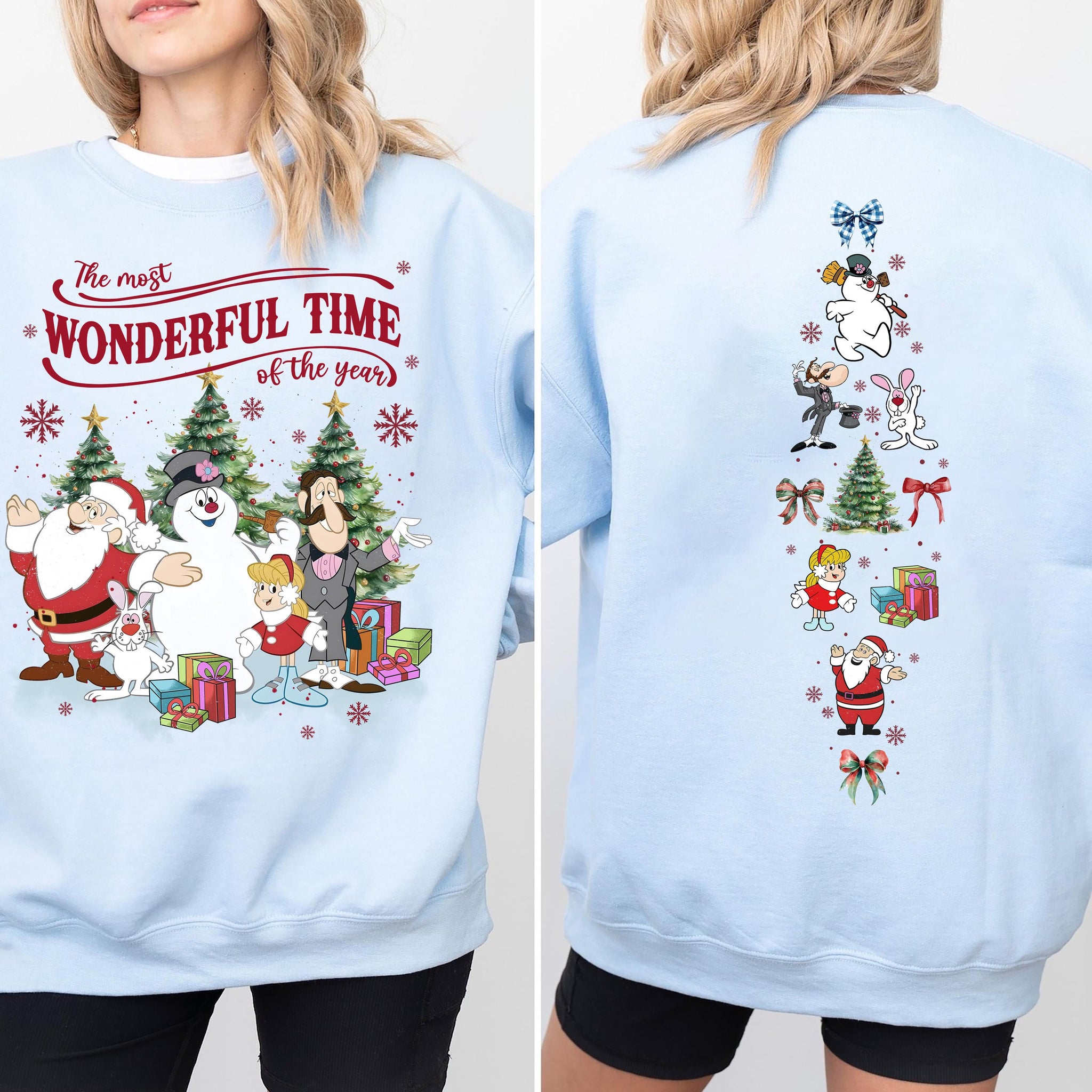 Vintage Frosty the Snowman Sweatshirt Retro Christmas Movie Tee Holiday Shirt