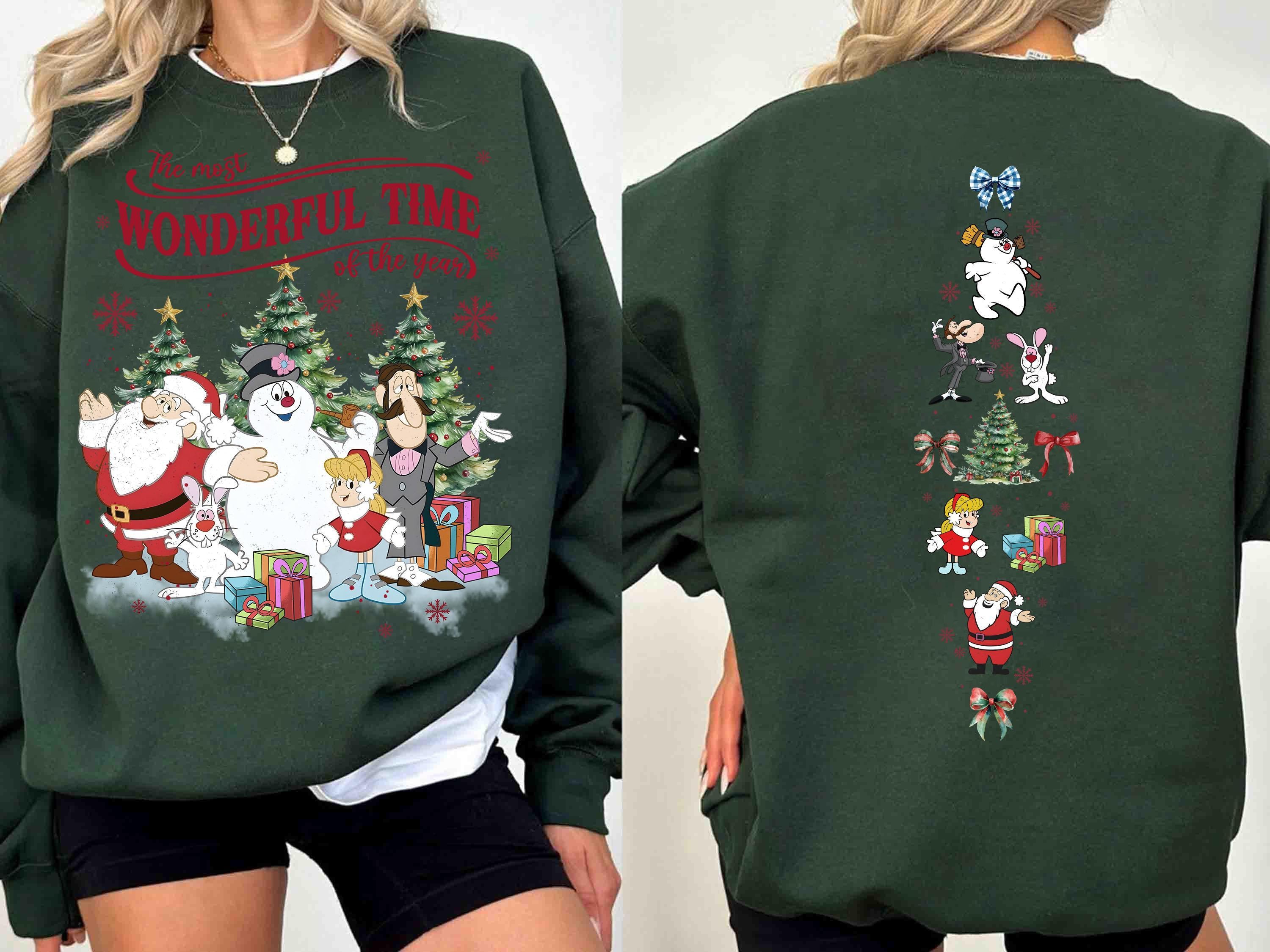 Vintage Frosty the Snowman Sweatshirt Retro Christmas Movie Tee Holiday Shirt