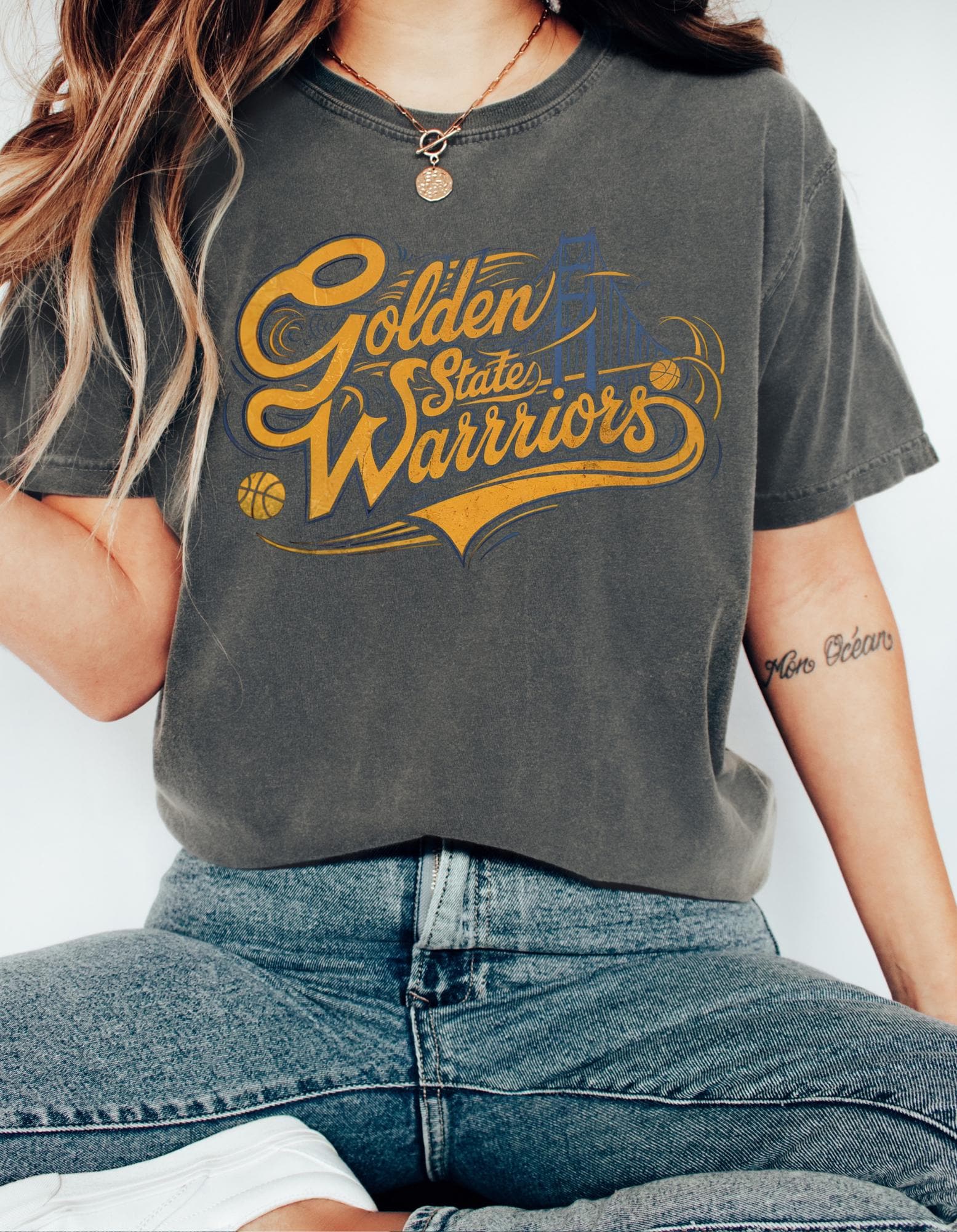 Vintage Bay Area Basketball Sweatshirt – Soft Retro Style Fan Crewneck Shirt