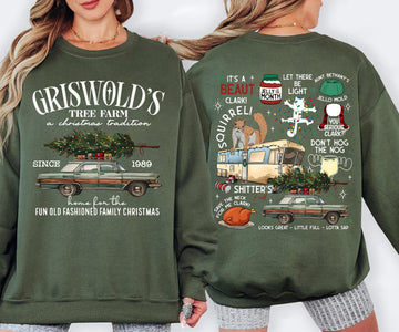 Vintage Griswold Christmas Tree Farm Sweatshirt Fun Old Fashioned Family Christmas Shirt Since 1989 Holiday Crewneck