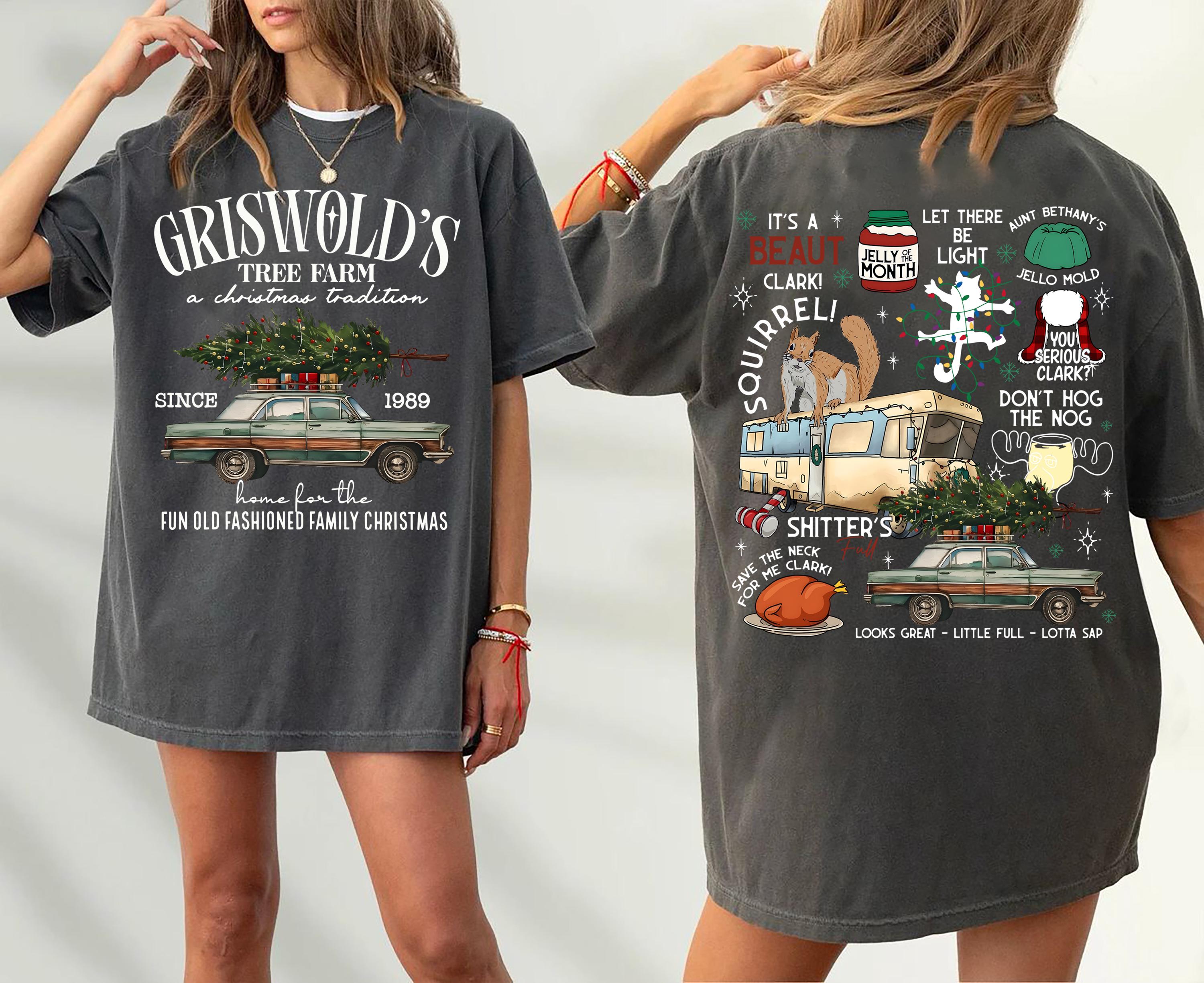 Vintage Griswold Christmas Tree Farm Sweatshirt Fun Old Fashioned Family Christmas Shirt Since 1989 Holiday Crewneck