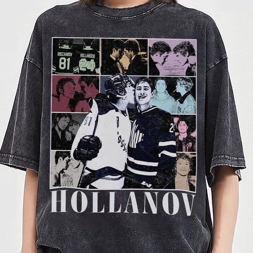 Vintage Hockey Romance Graphic T-Shirt – Retro Hudson x Connor Sports Fan Tee